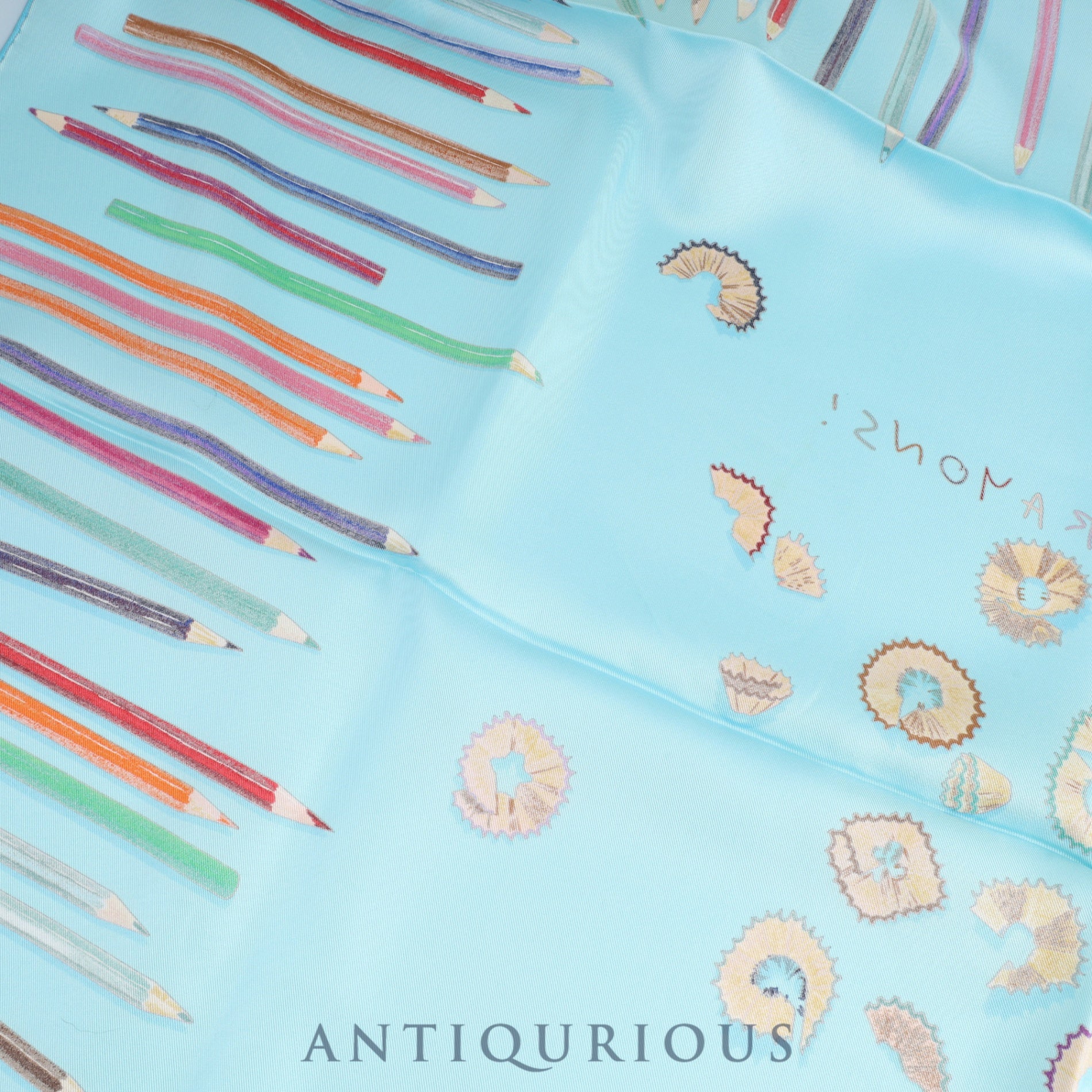 Hermes scarf Carre 90 A VOS CRAYONS Get out your colored pencils SILK 100%