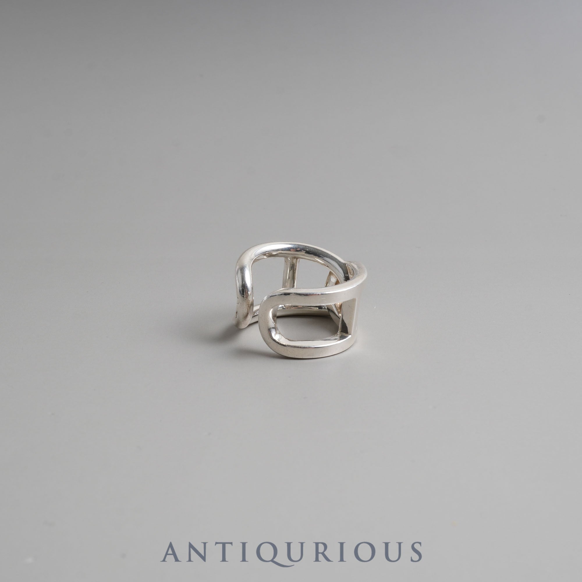 Hermes Ring Chaine d'Ancre Cyther SV925 51 Size 10.5