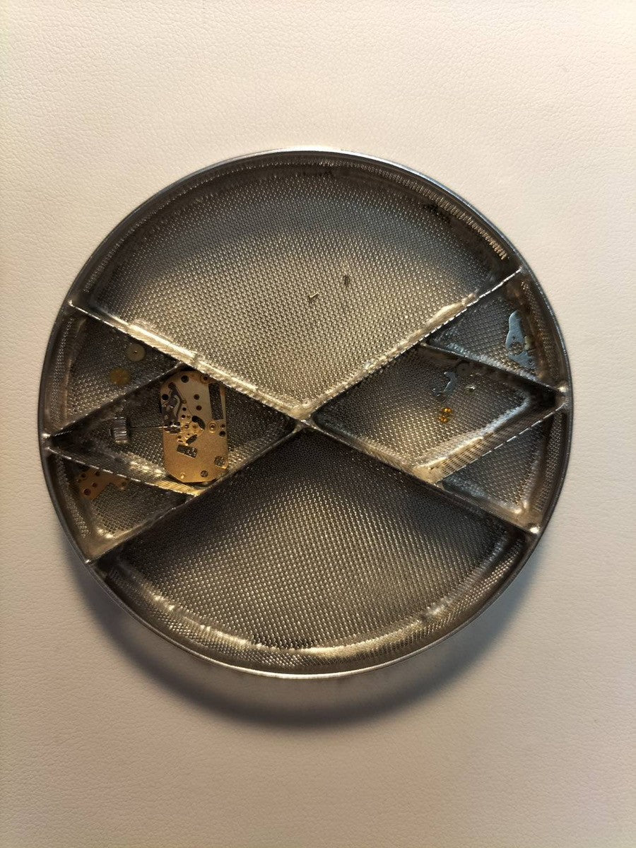 Hermès Nantucket NA2.210 Quartz Cal.280.002 Stainless Steel Watch with Genuine Leather Strap (R Stamp: 2014) and Genuine Stainless Steel Buckle. Silver Dial. Overhauled.