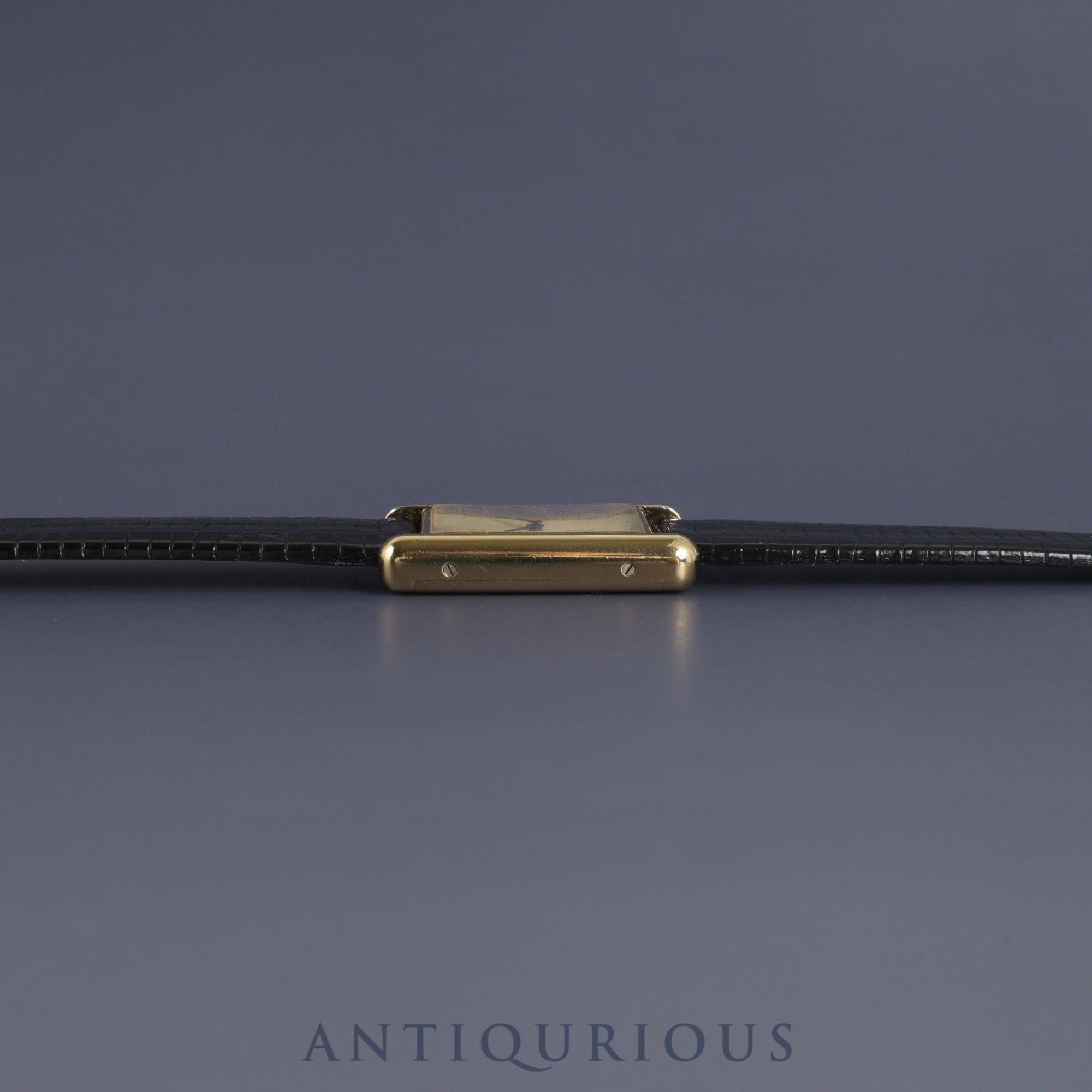 Cartier Must Tank LM Manual winding Cal.78-1 SV925 Leather Genuine buckle (GP) Ivory dial Overhauled