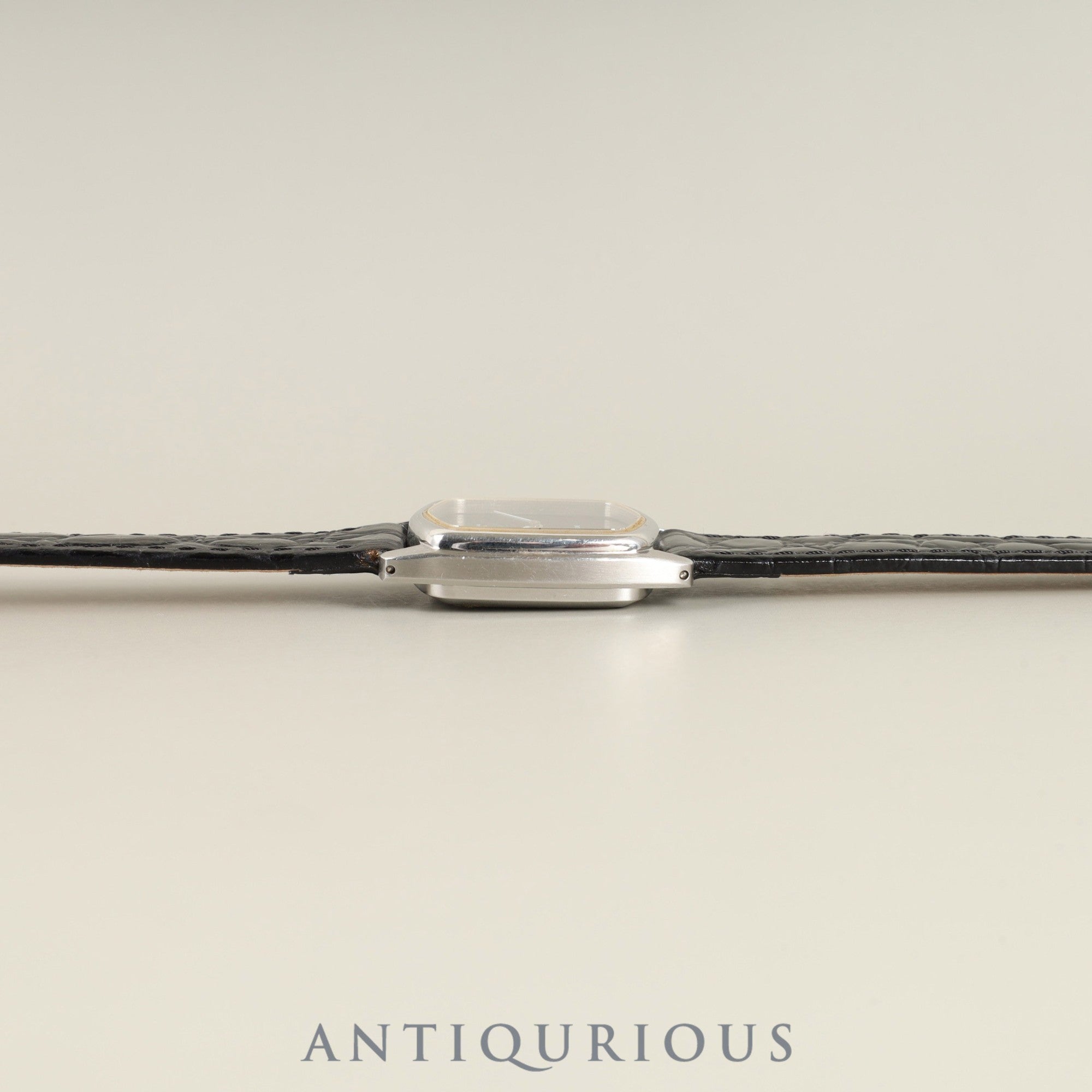 アイダブリュシー ダヴィンチライン 手巻き Cal.- SS 革 純正尾錠(SS)ブラック文字盤 オーバーホール済み