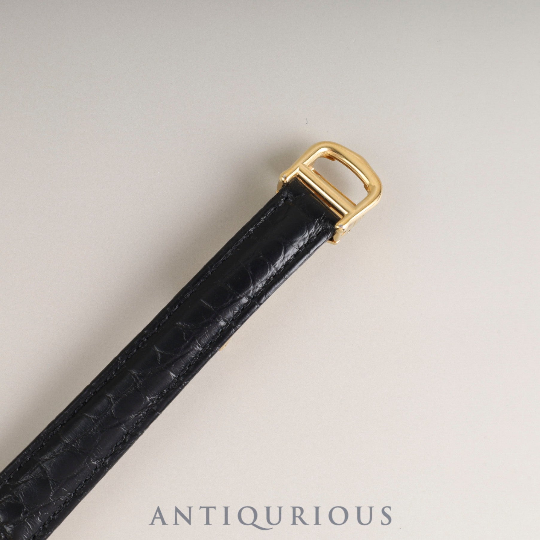 カルティエ マストトリニティ 2735 クォーツ Cal.157 SV925 革 純正Dバックル(GP)ホワイト飛びアラビア文字盤 オーバーホール済み