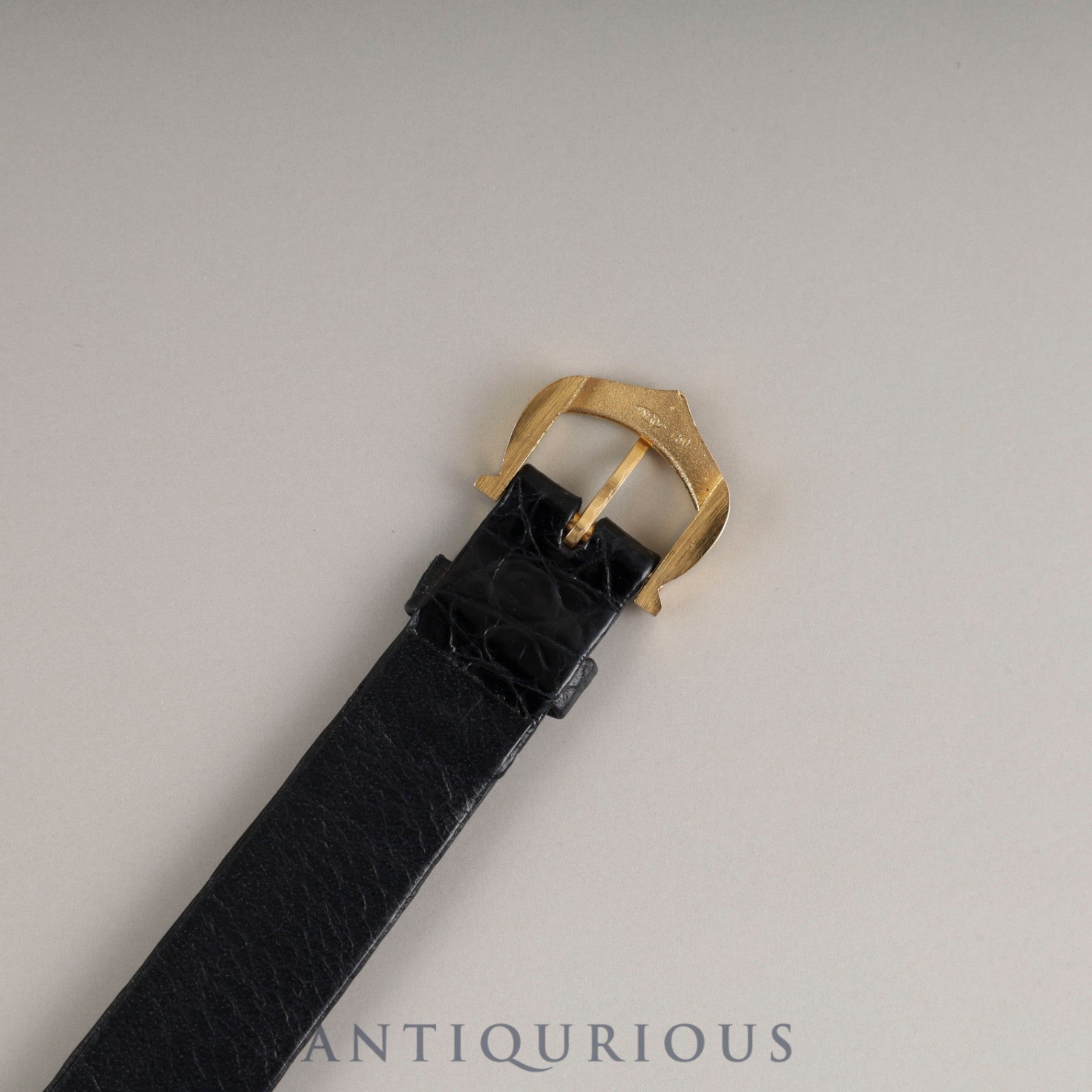 Cartier Vendôme Ellipse SM Manual Winding 750 Leather Strap with Genuine Buckle (750) White Roman Dial (PARIS Inscription) Warranty Card Overhauled