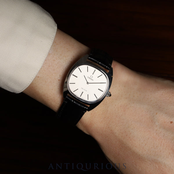 Omega De Ville 111.0132 Manual Winding Caliber 625 Stainless Steel Leather Strap with Genuine Stainless Steel Buckle, Silver Dial, Overhauled