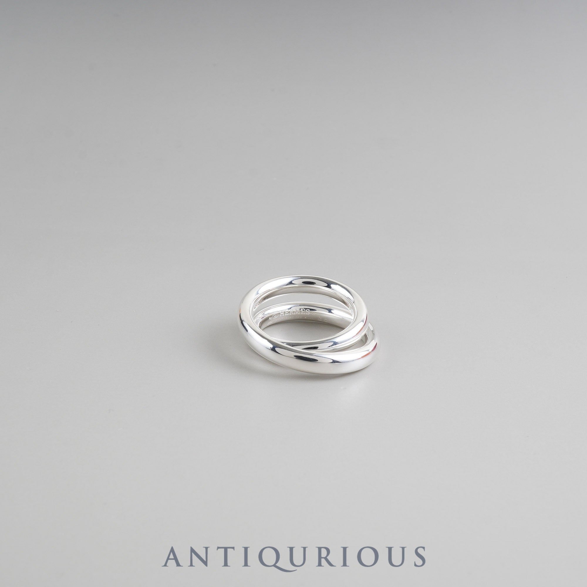 Hermes Vertiges Ring, SV925, #56, Size 15.5, Box, 25 Years Inscribed