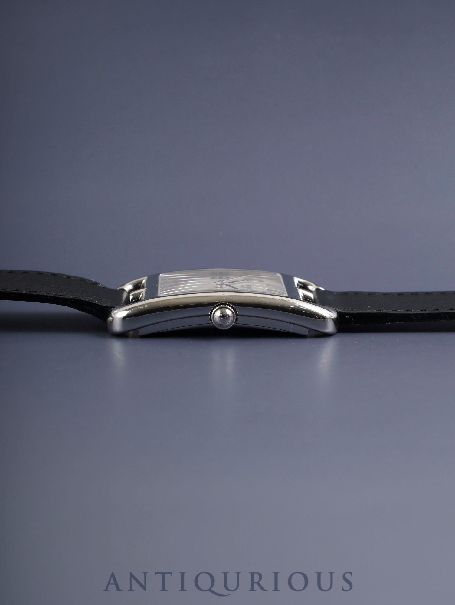 Hermes Cape Cod CC1.810 Quartz Cal.164111 Stainless Steel Leather Strap Original Buckle (Stainless Steel) Silver Arabic Dial Overhauled