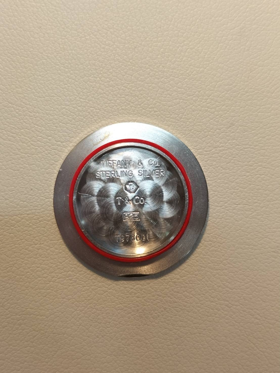 ティファニー アトラス SV CASE L0640 クォーツ Cal.976.001 SV925 革 純正尾錠(SS) シルバー文字盤 オーバーホール済み