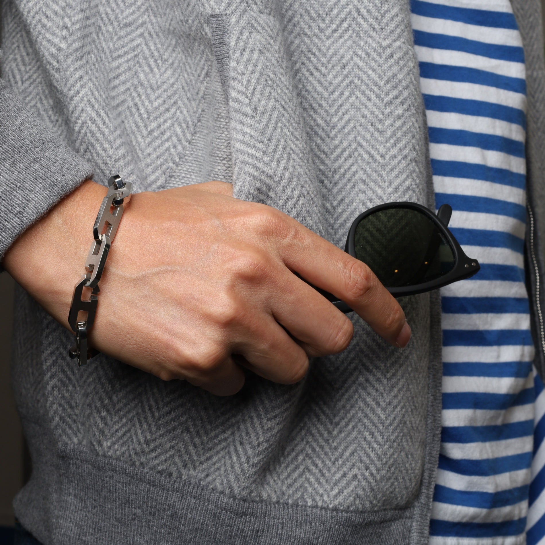 HERMES エルメス ブレスレット マイヨン Hリンク T4 SS