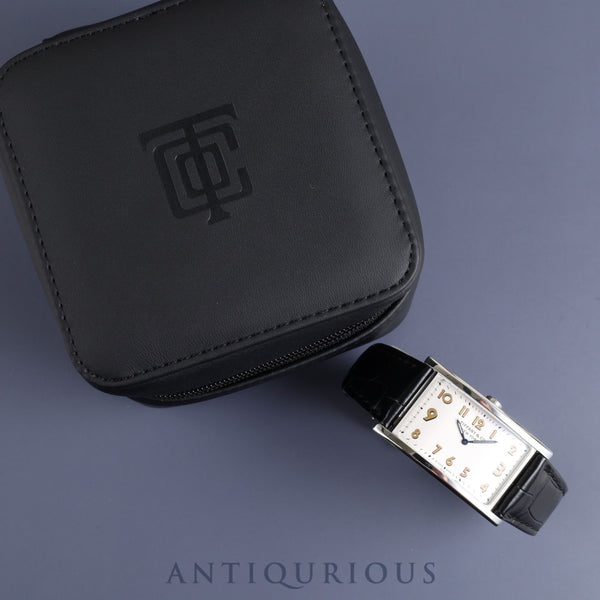 ティファニー イーストウエスト 37447102 クォーツ SS 純正革ベルト 純正バックル(SS)シルバー文字盤 サービスケース オーバーホール済み