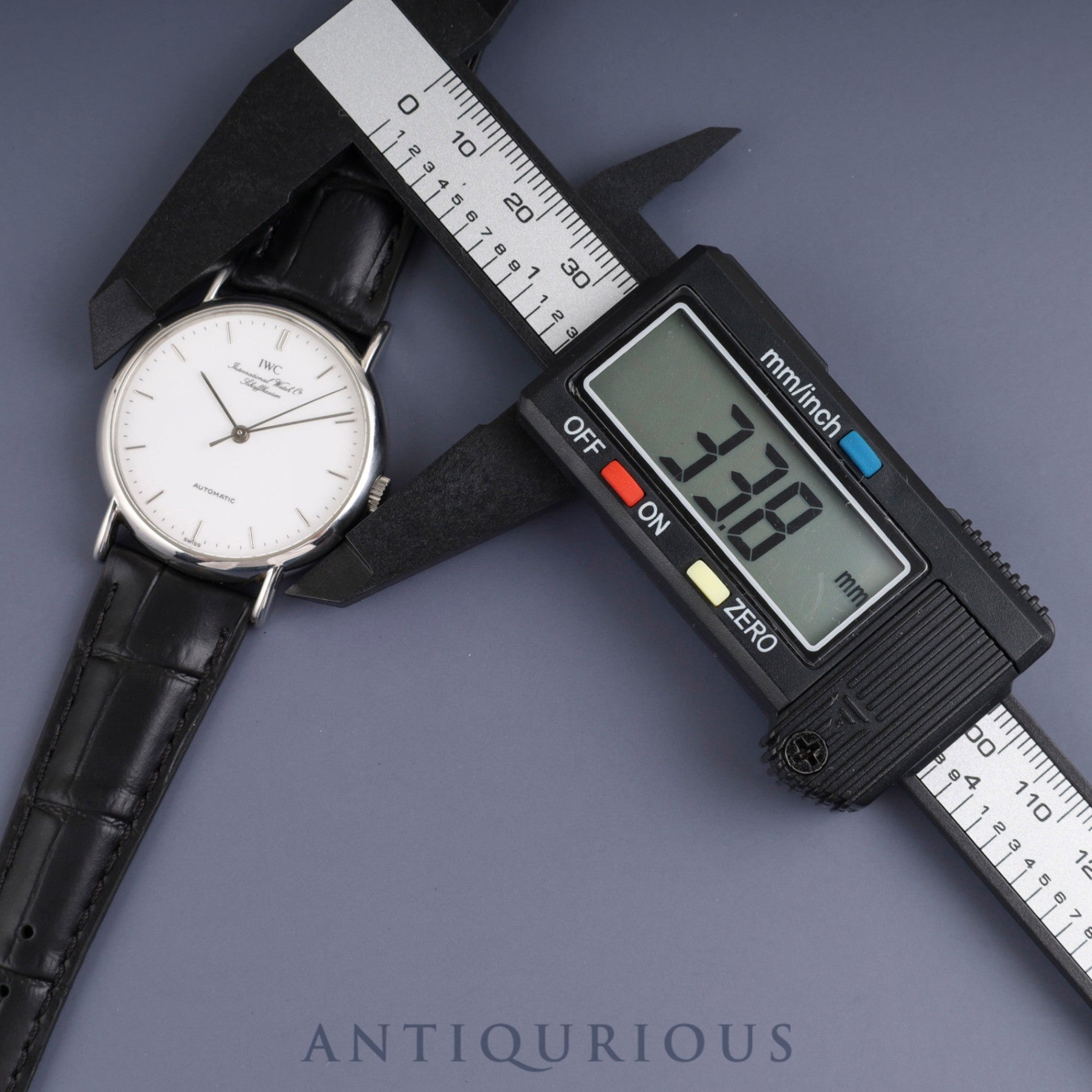 アイダブリュシー ポートフィノ IW351403 自動巻き Cal.C.37521 SS 革 社外尾錠(SS) ホワイト文字盤 オーバーホール済み