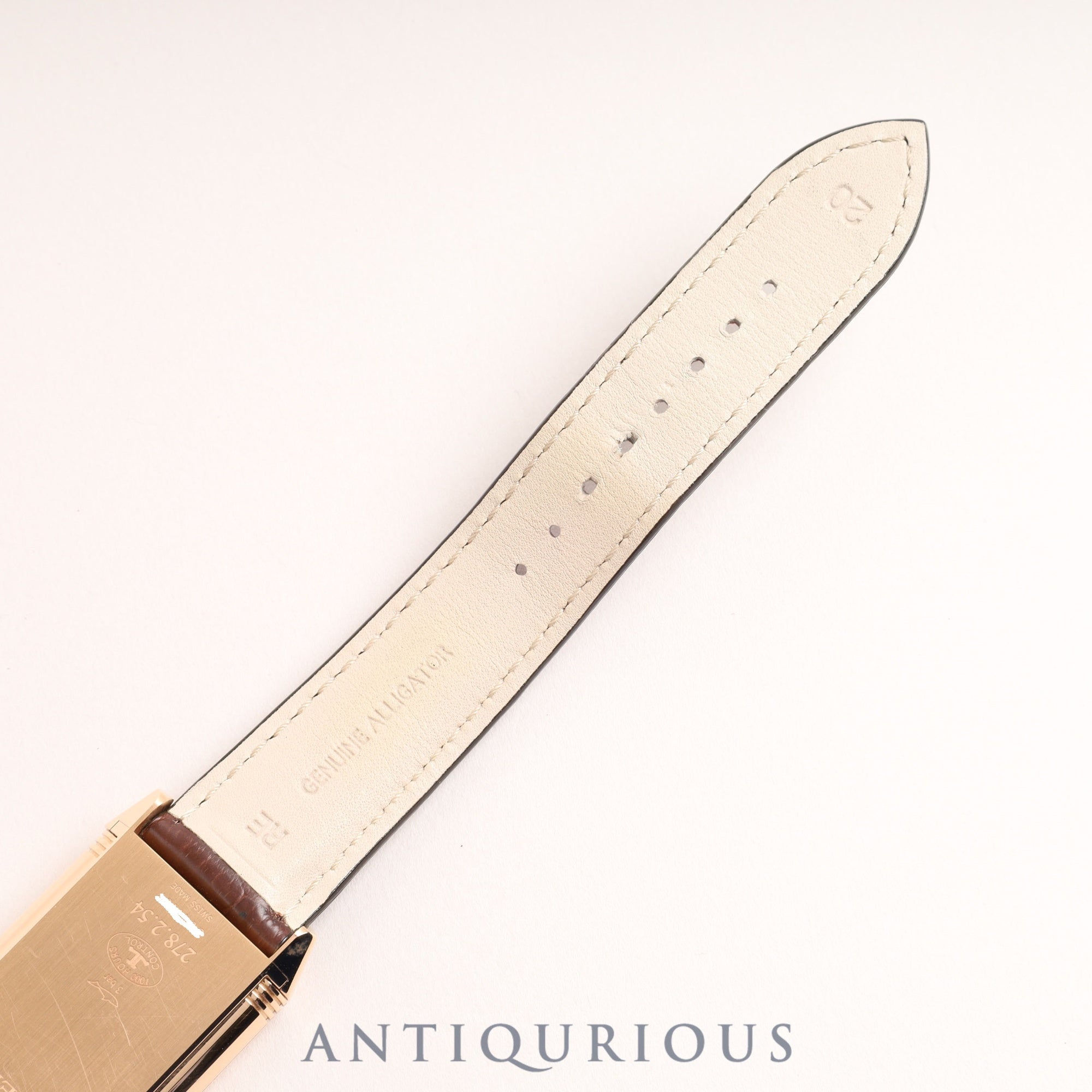 ジャガー・ルクルト グランドレベルソウルトラスリムデュオ 278.2.54/Q3782520 手巻き Cal.854 PG 革 純正尾錠(750)シルバー/ブラック文字盤 箱 保証書 (2017年)