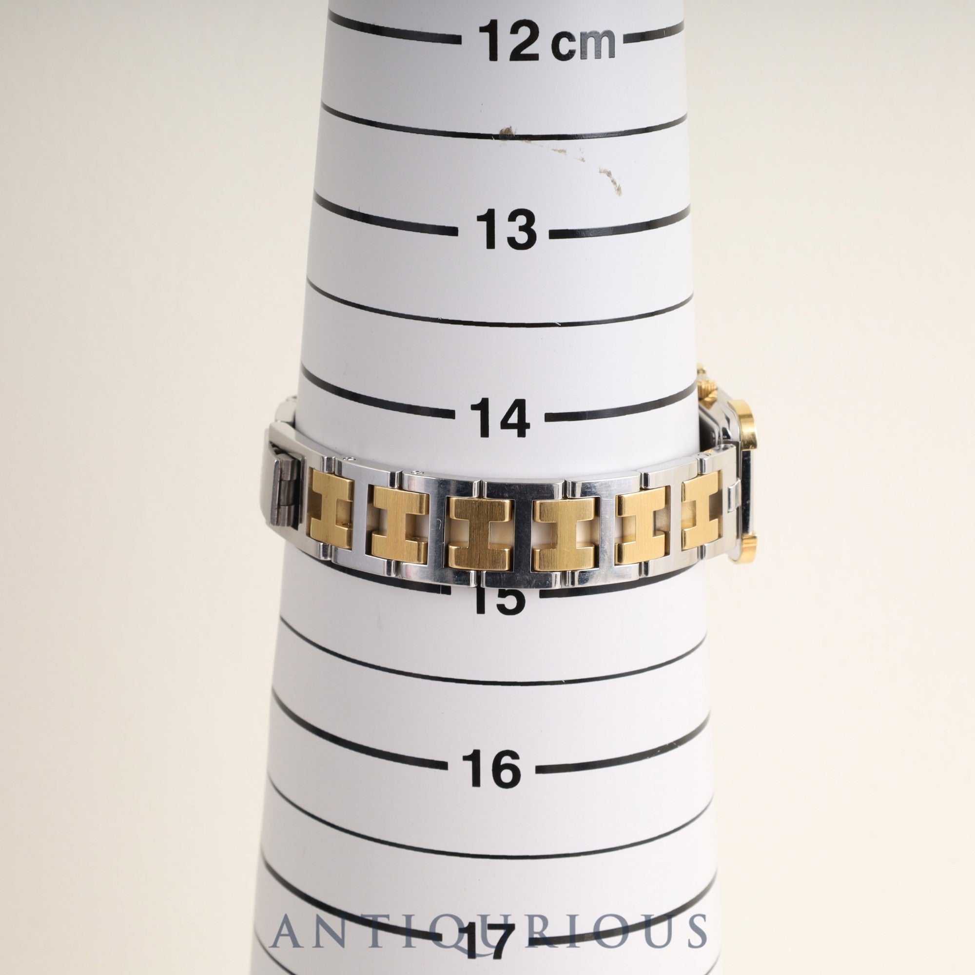 Hermes Cloajour CR1.240 Quartz Cal.976.001 SS / GP SS / GP Champagne Dial Overhauled