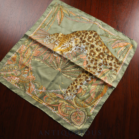 SALVATORE FERRAGAMO Salvatore Ferragamo Scarf Animal Leopard 100% Silk