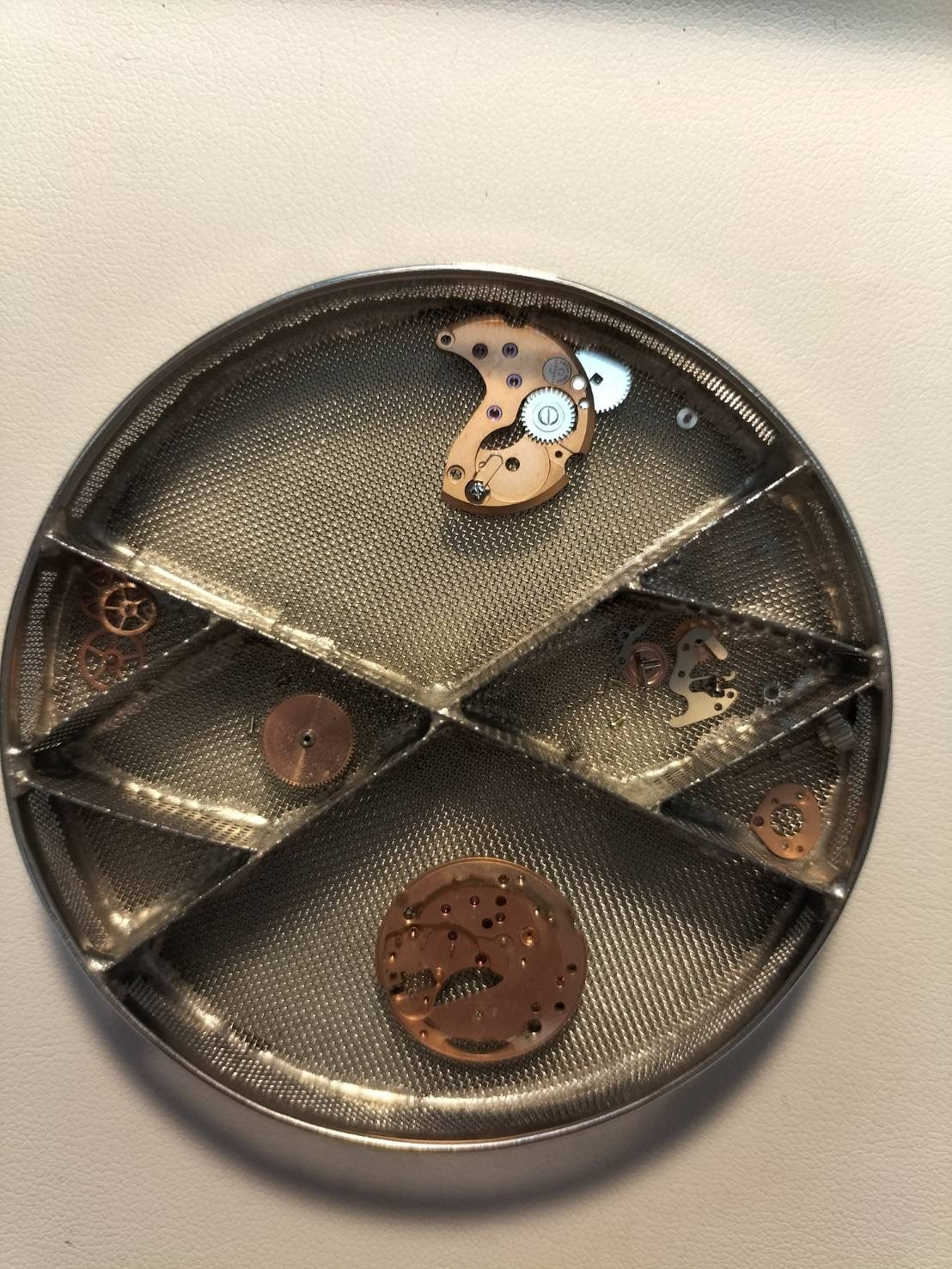 オメガ デ・ヴィル グリマデザイン 5110378 手巻き SS 革 社外尾錠(SS) ブルー文字盤 オーバーホール済み