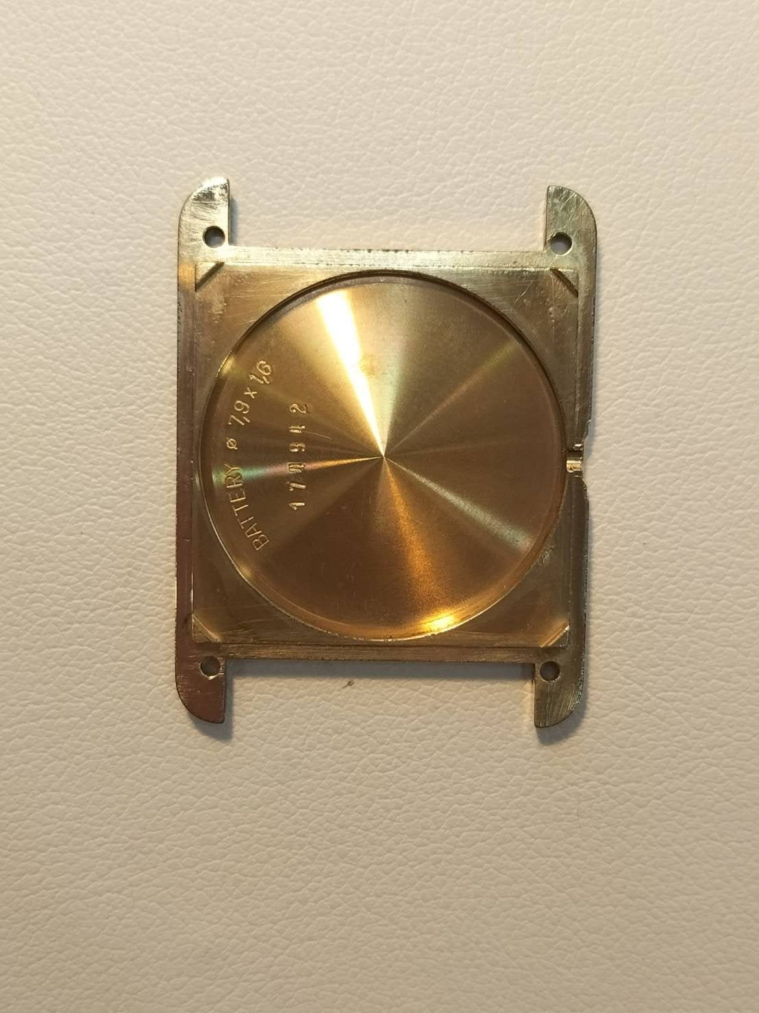 Cartier Must Tank LM 590005 Quartz Cal.90 SV925 Leather Genuine D Buckle (GP) Arabic CC Dial Overhauled