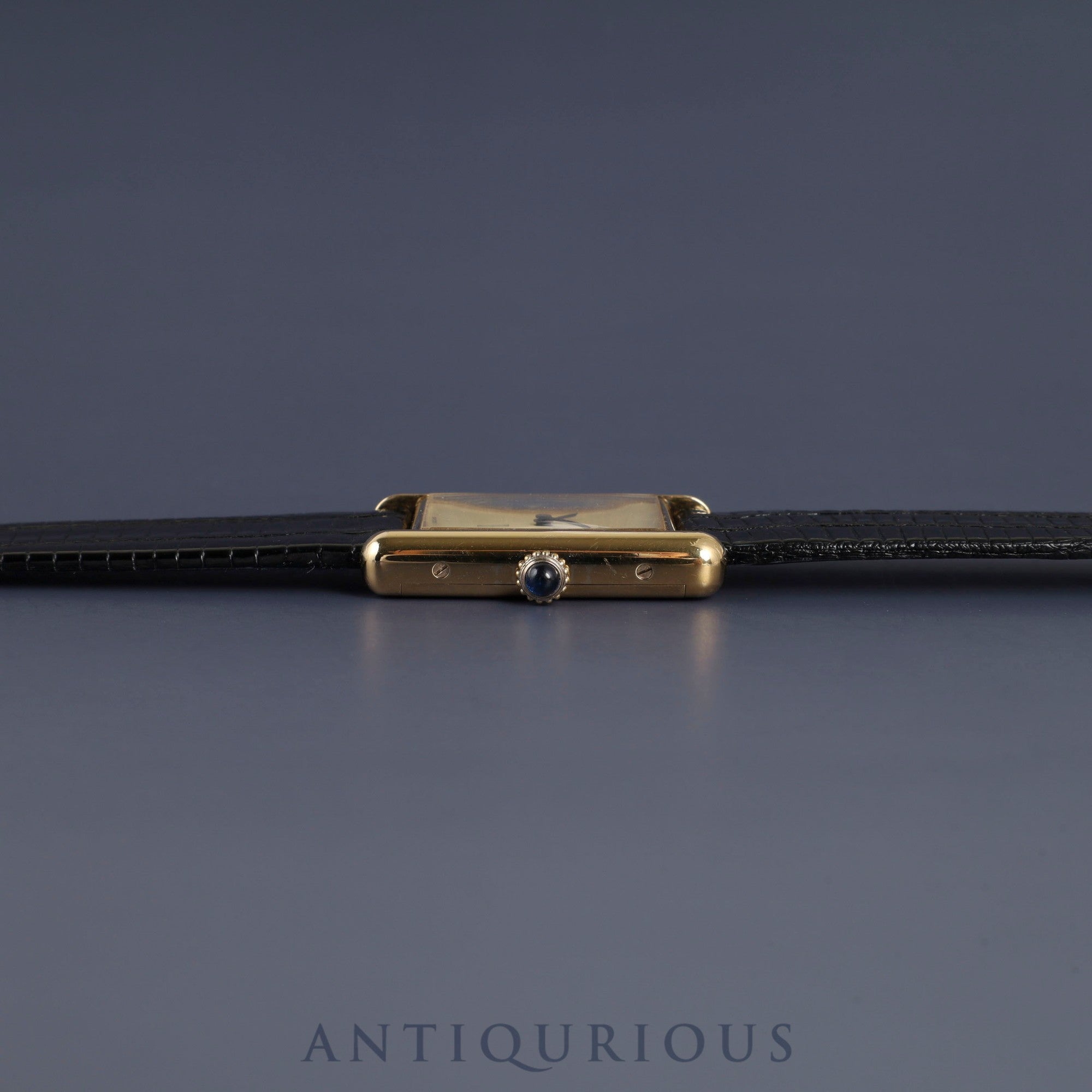 Cartier Must Tank LM Manual winding Cal.78-1 SV925 Leather Genuine buckle (GP) Ivory dial Overhauled