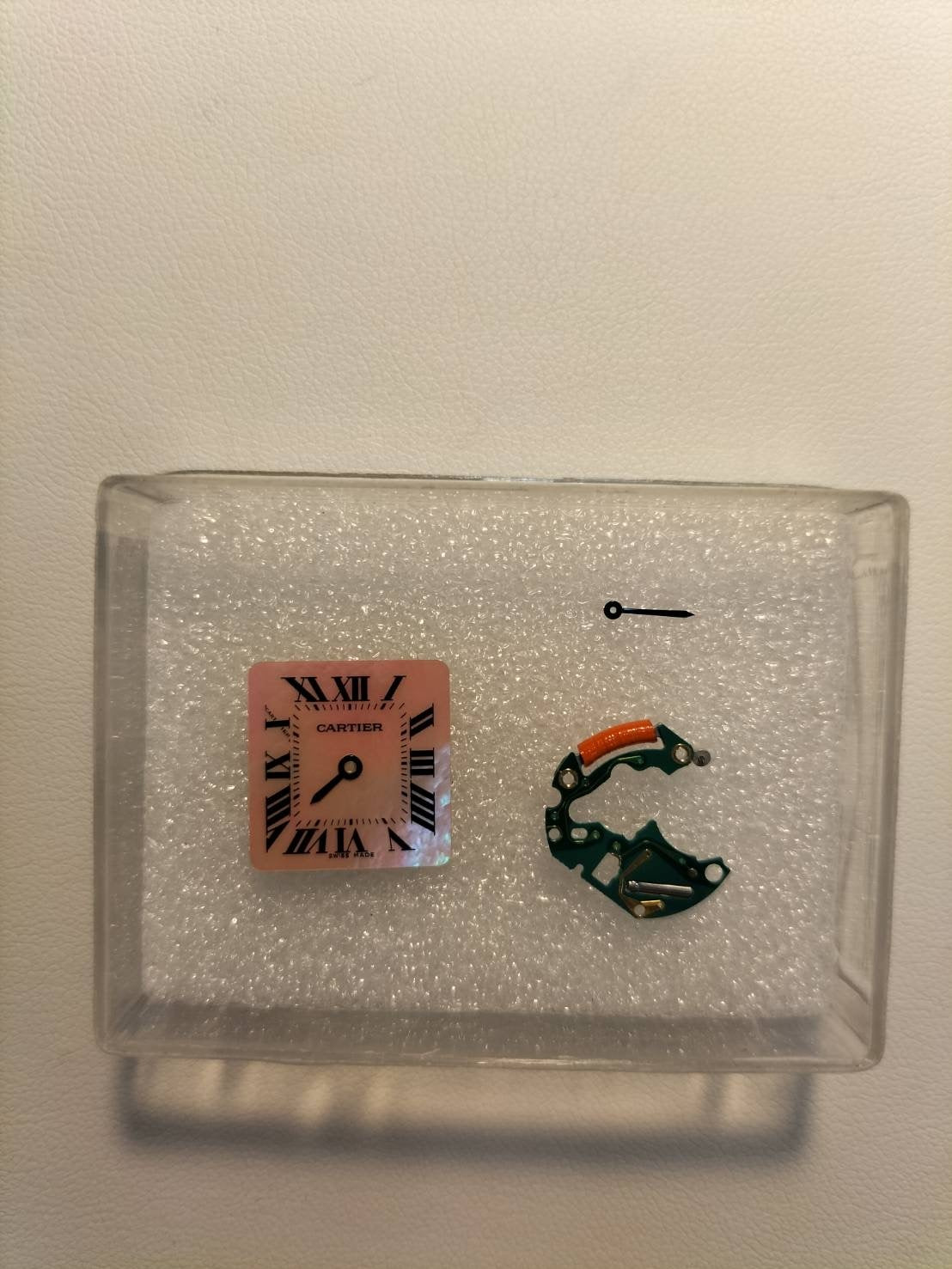 Cartier Tank Française SM W51028Q3 / 2384 Quartz Cal.057 Stainless Steel Pink Shell Dial Overhauled