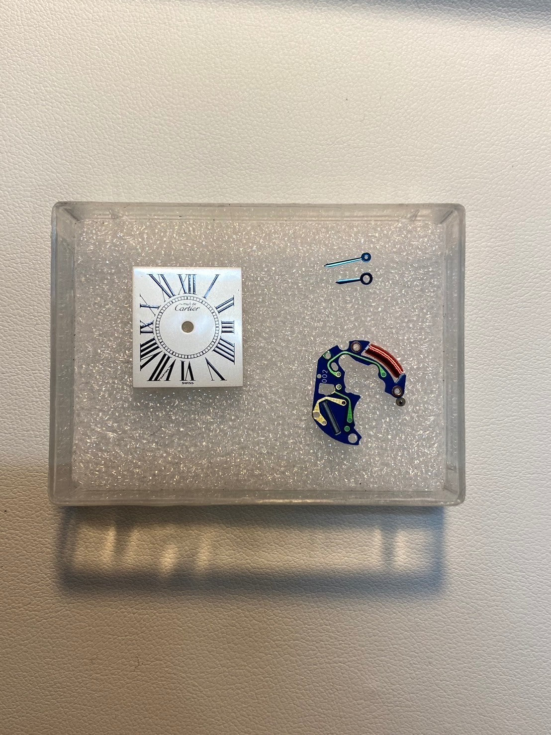 カルティエ マストタンク SM 1613 クォーツ Cal.057 SV925 革 純正Dバックル(GP)オパラン文字盤 オーバーホール済み