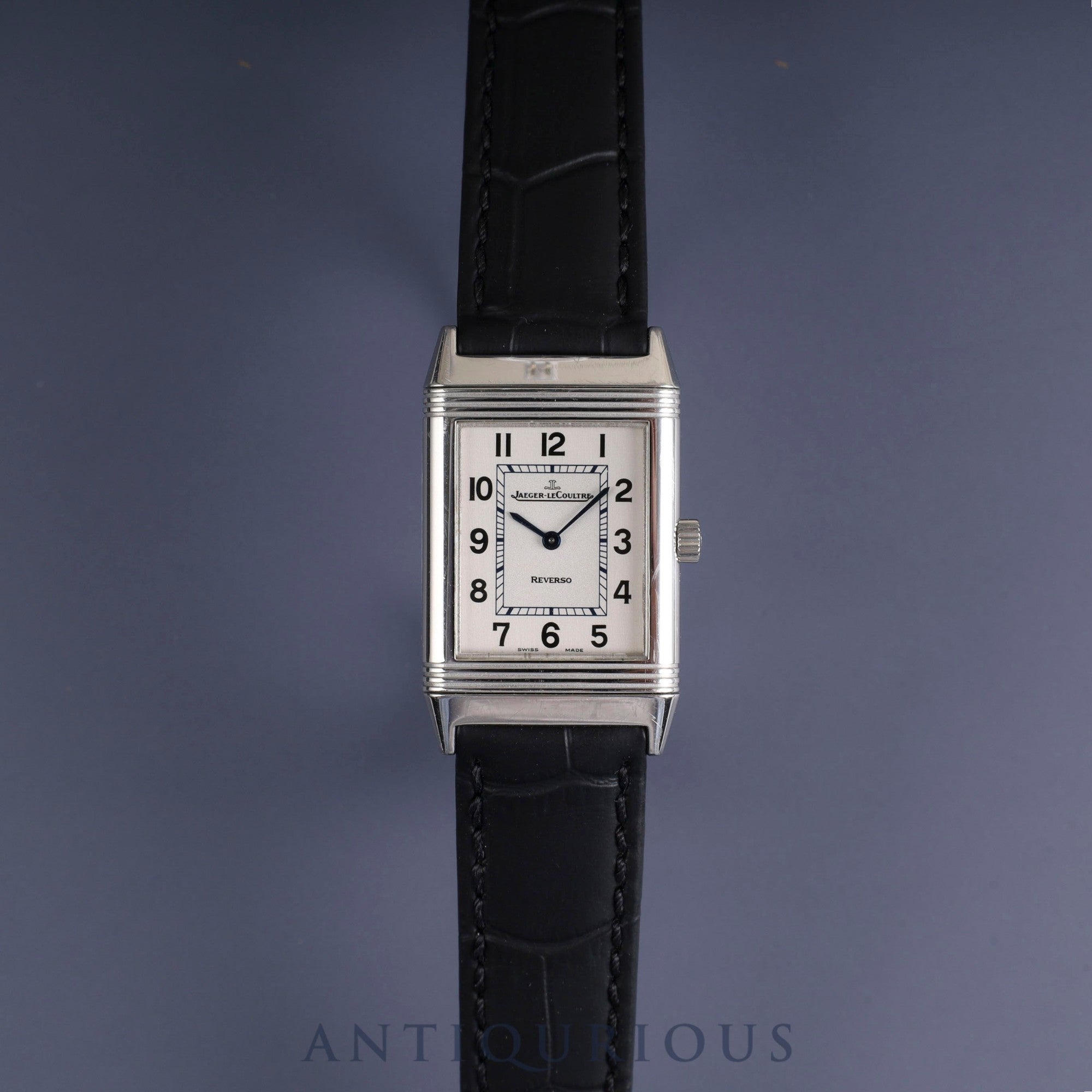 ジャガー・ルクルト レベルソ クラシック Q2508412 / 252.8.86 SS 手巻き Cal.846/1 SS 革 純正バックル(SS) シルバーアラビア文字盤(裏彫りあり)冊子 保証書(2011年) オーバーホール済み