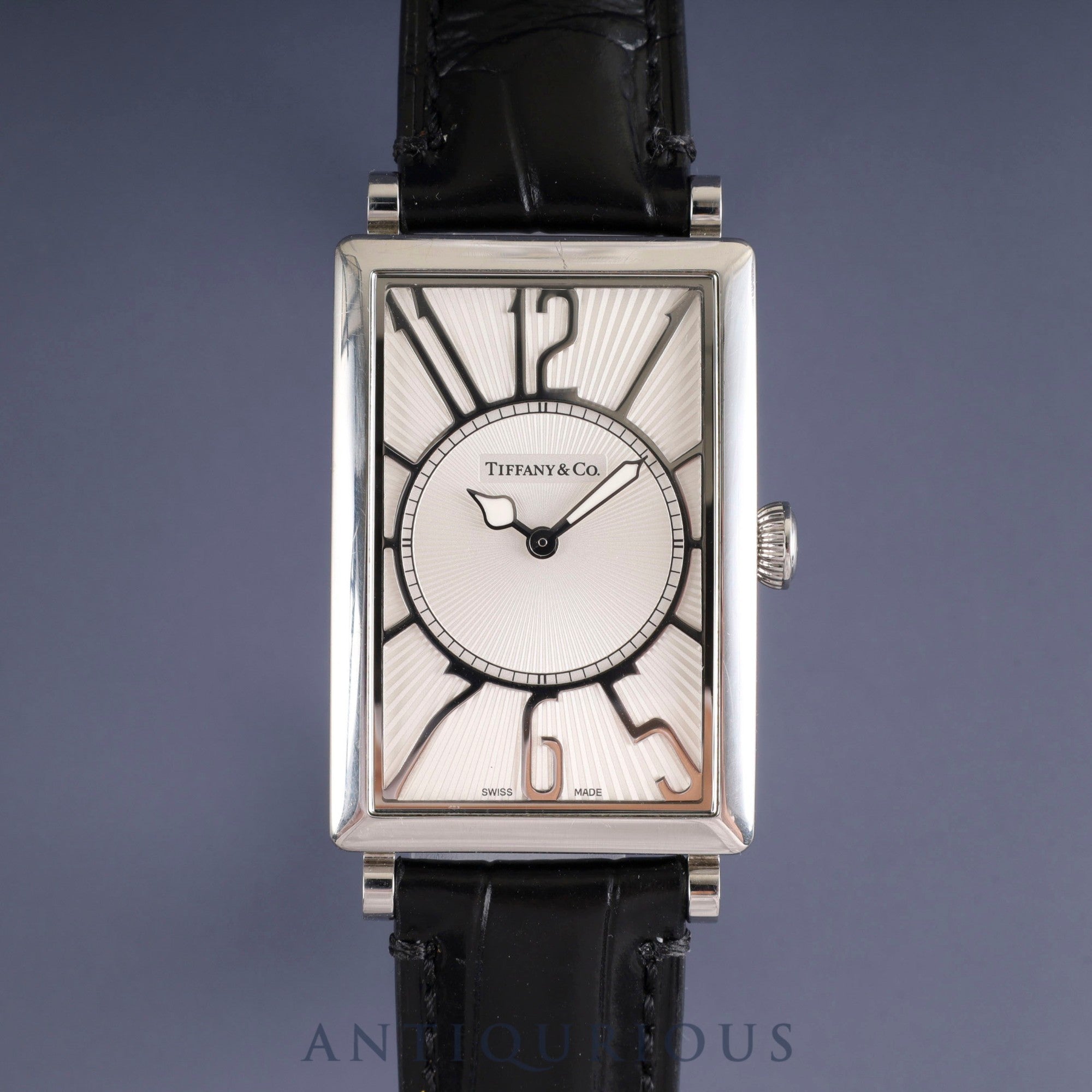 Tiffany Gallery Z3002.10.10A21A68A Quartz Cal.976.001 SS Leather Genuine Buckle (SS) Silver Dial Overhauled