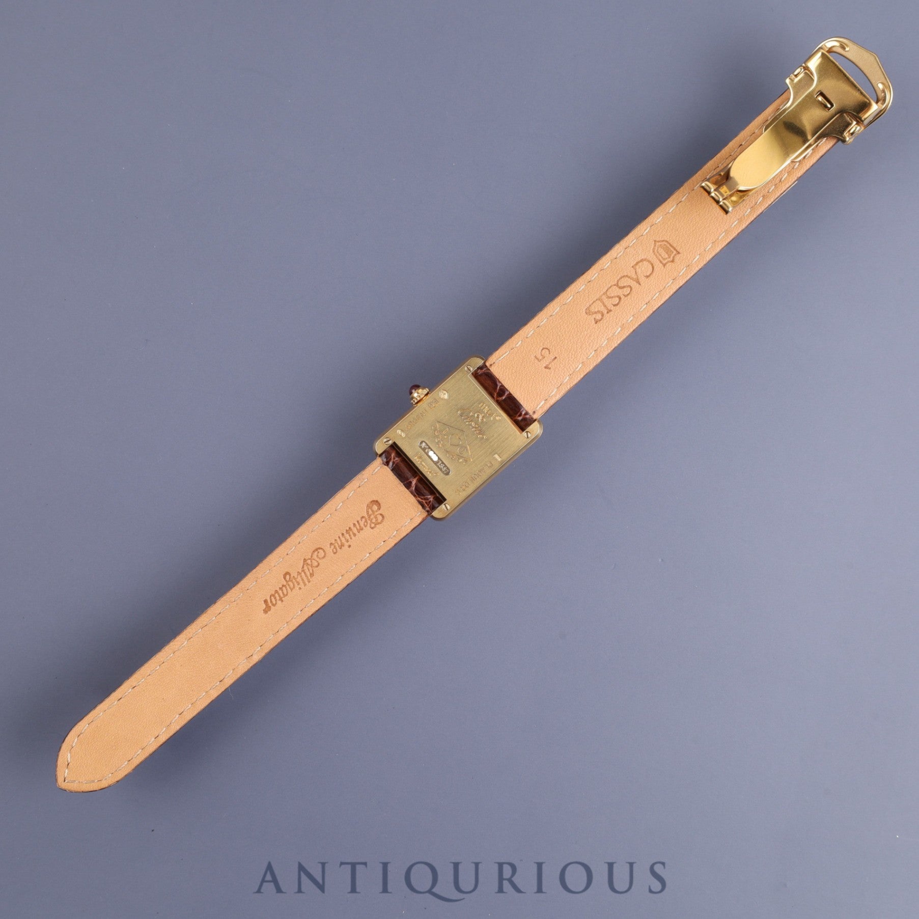 カルティエ マストタンク SM 150周年記念モデル W1010195 クォーツ Cal.057 SV925 革 純正尾錠 Dバックル(GP) ホワイトローマン文字盤 1997年 箱 保証書 オーバーホール済み