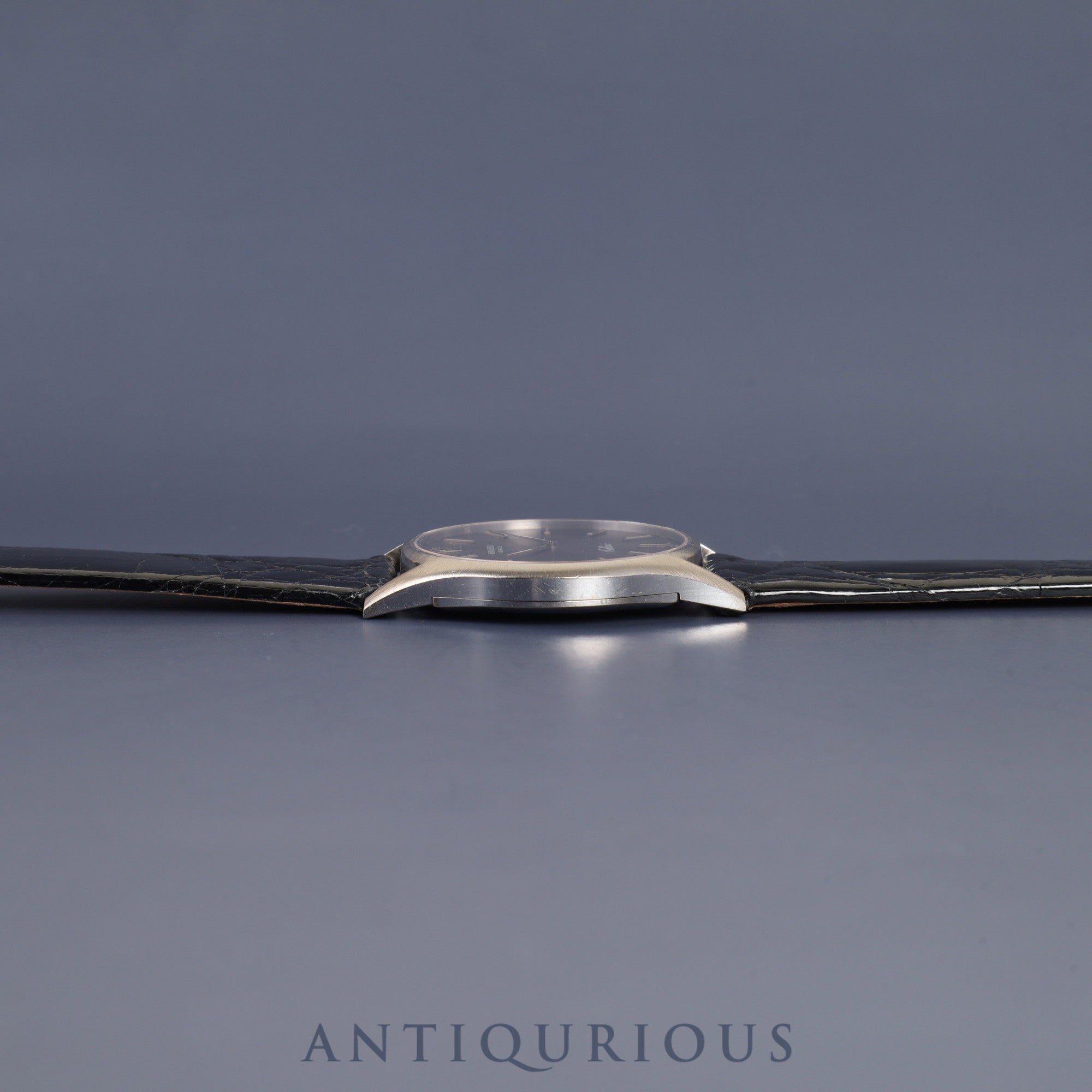 Rolex Cellini 3804 Manual winding Cal.1600 750 Leather Genuine buckle (SS) Grey dial 30 series (1970) Genuine replacement belt Overhauled