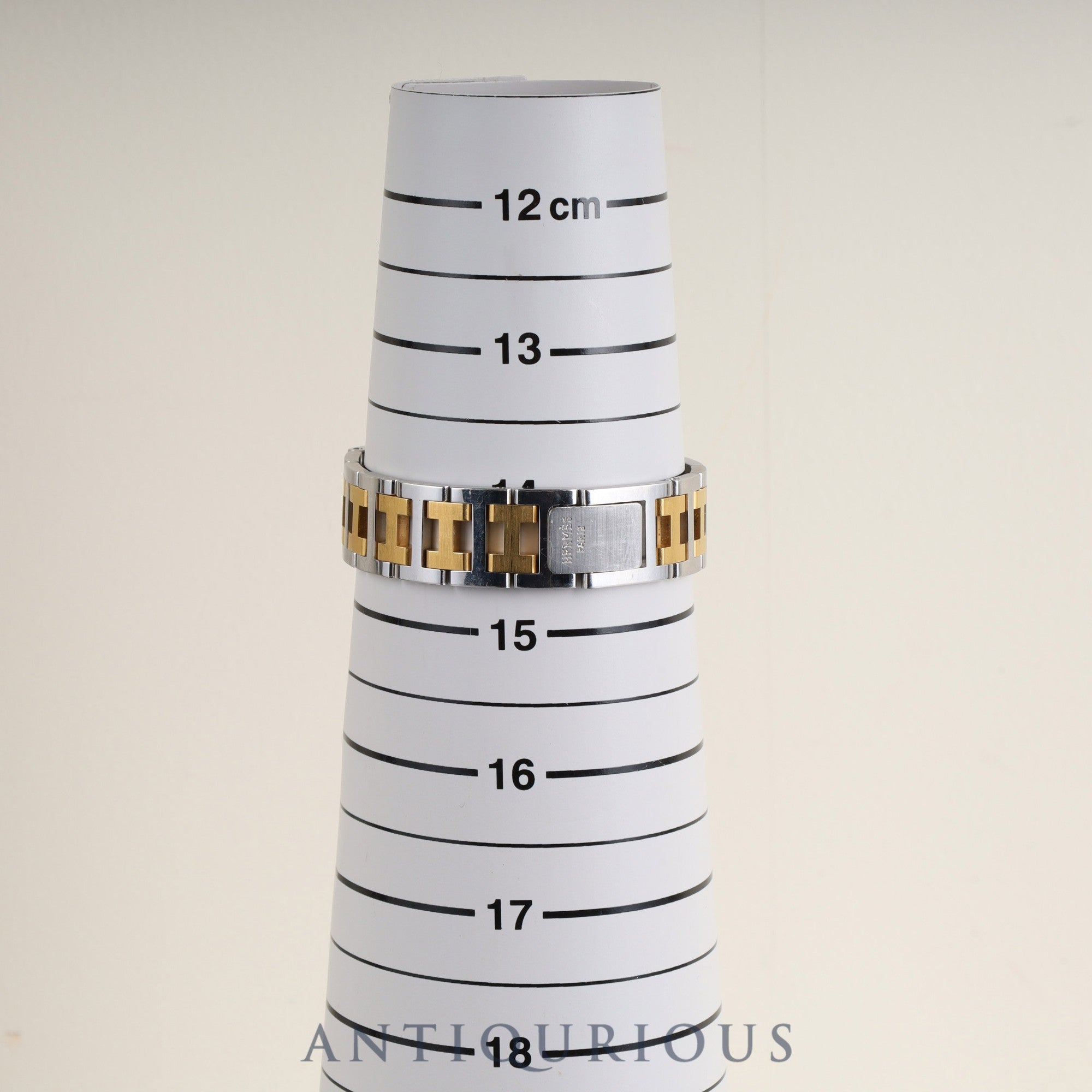 エルメス クリッパー 54.03 クォーツ SS/GP SS/GP アイボリー文字盤 タグ 保証書(無記名)オーバーホール済み