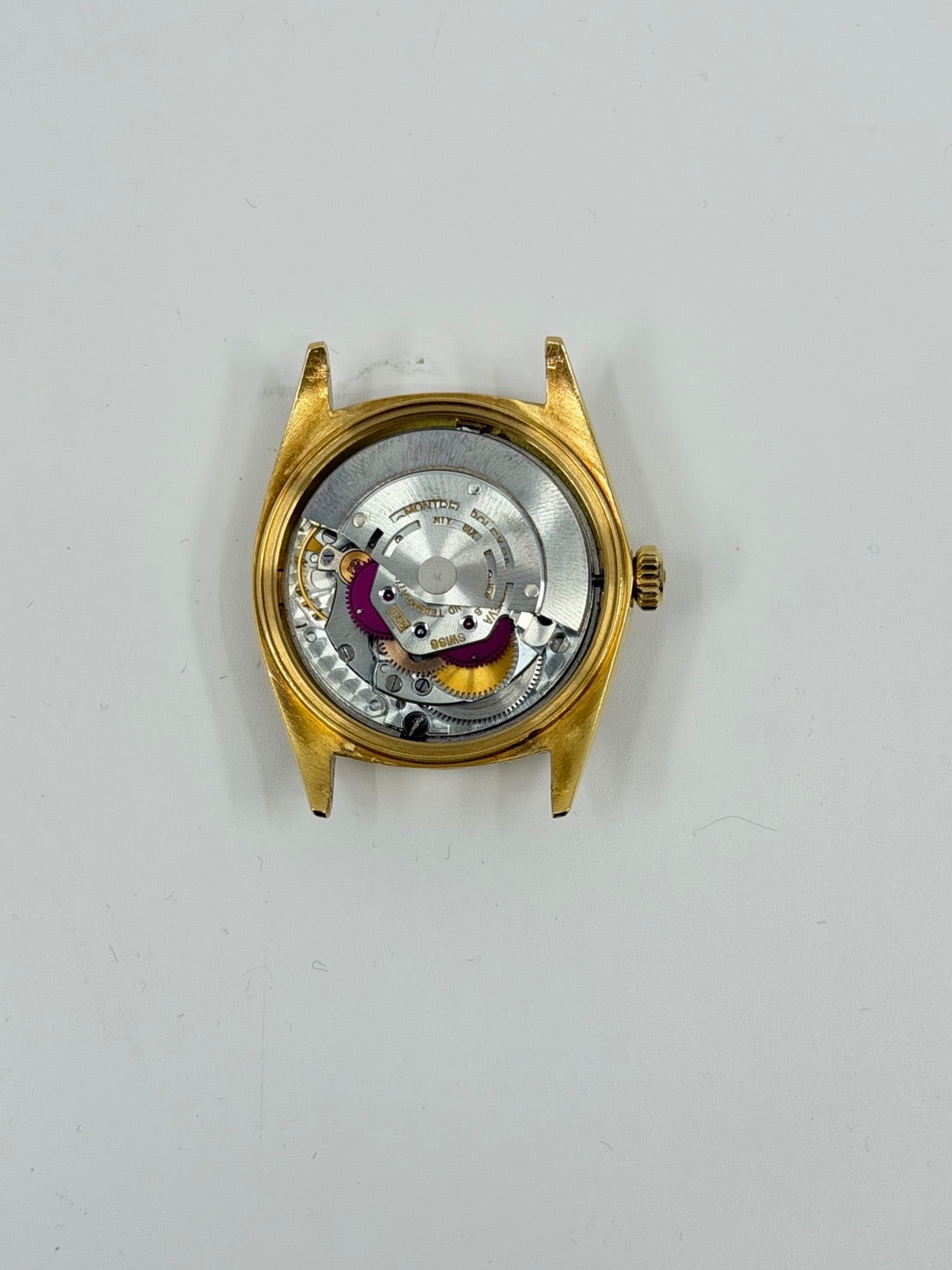 ロレックス デイデイト 1803 自動巻き Cal.1555 750YG 革 純正ピンバックル(GP) シャンパン文字盤 96番台(1962年頃)オーバーホール済み