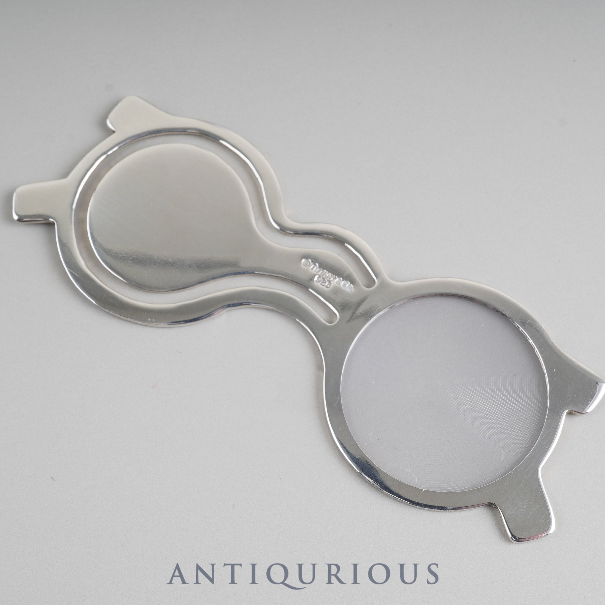 Tiffany Magnifying Glass Bookmark, Sterling Silver, Box, Dust Bag