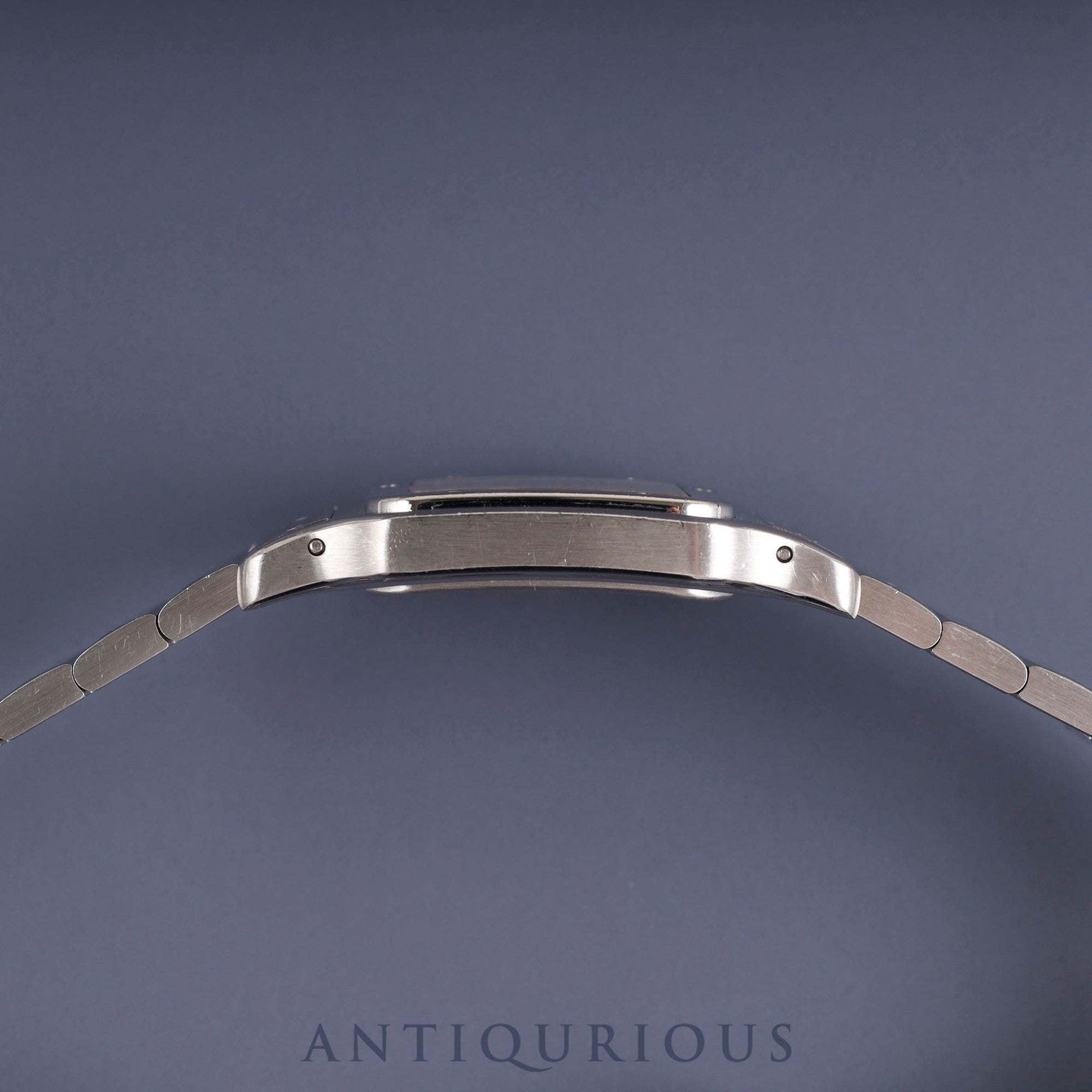 Cartier Santos Galbee LM W20018D6 / 1564 Quartz Cal.687 Stainless Steel White Dial Overhauled