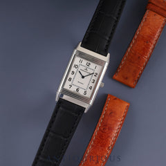 Jaeger-LeCoultre Reverso Classic 250.8.86 Manual winding Cal.846/1 SS Leather Genuine buckle (SS) Silver Arabic dial Overhauled