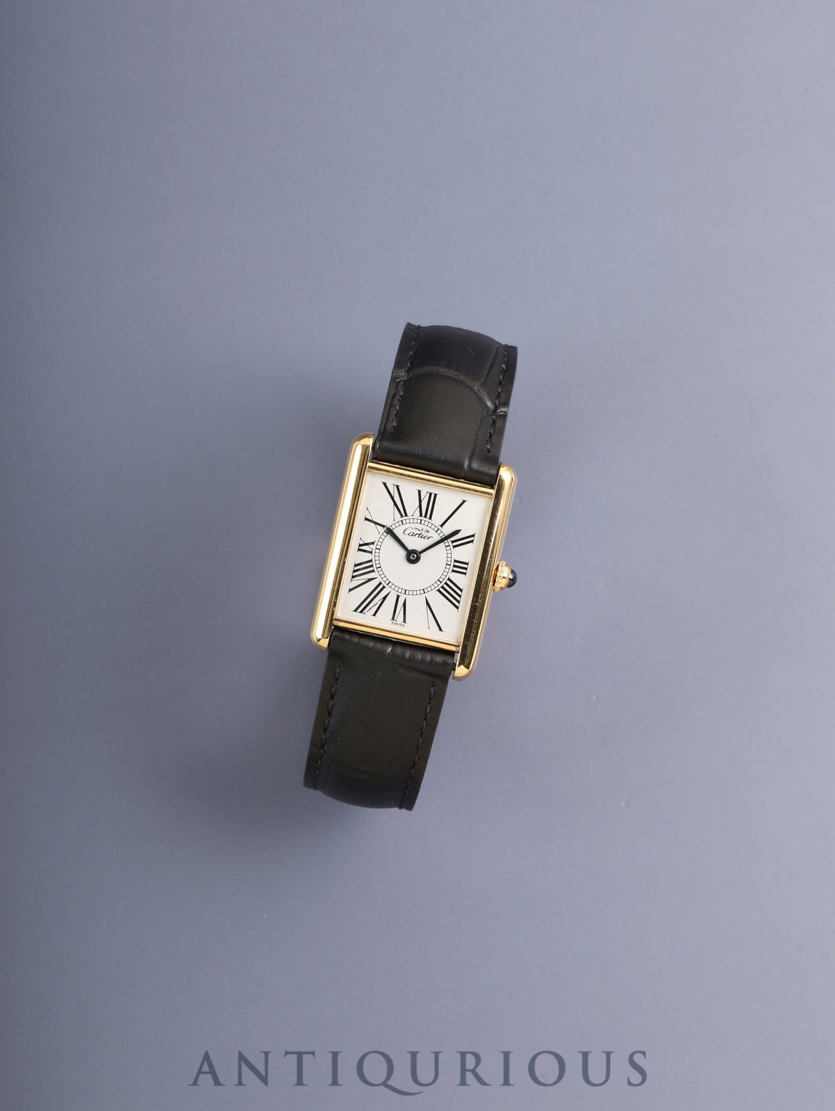 Cartier Must Tank LM 590005 Quartz Cal.90.06 SV925 Leather Genuine GP Deployment Buckle Opaline Dial (SWISS marking) Box Manual Store Warranty (1995) Manufacturer Warranty (blank) Overhauled