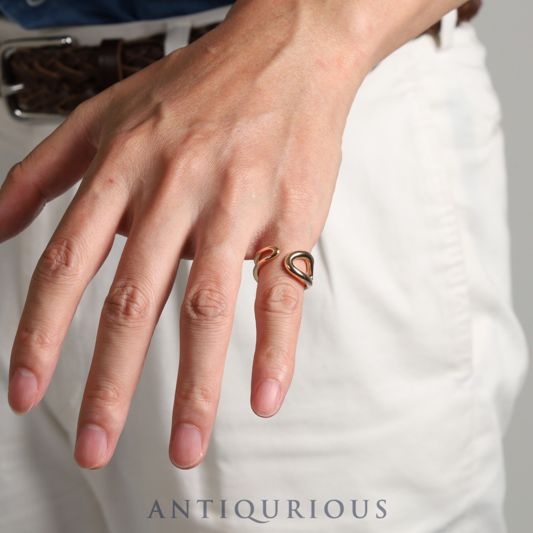 Hermes Ring Chaine d'Ancre Punk 750PG 51 Size 11