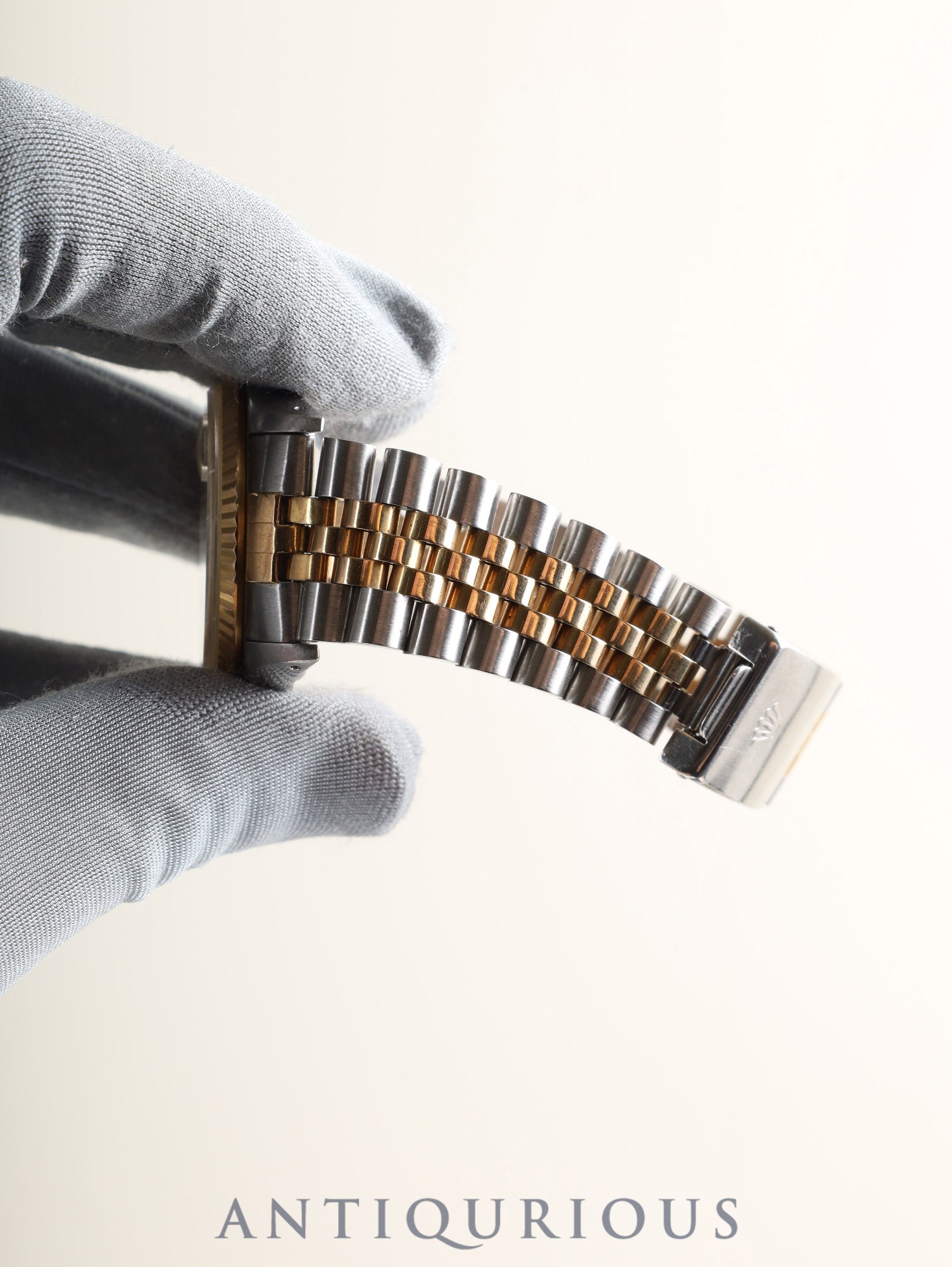 ロレックス デイトジャスト 16233 自動巻き Cal.3135 SS/YG SS/YG ホワイト 文字盤 X番台(1991年)外箱 保証書(1994年) オーバーホール済み