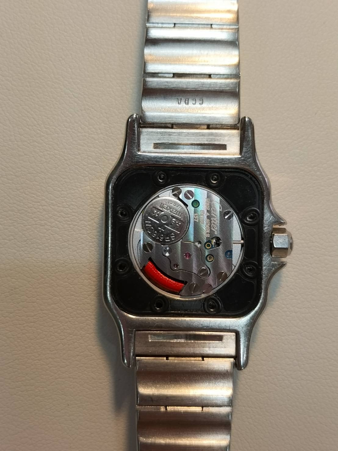 カルティエ サントス ガルベ SM W20012C4 / 1567 クォーツ Cal.157 SS/YG SS/YG ホワイトローマン文字盤 箱 冊子 保証書(1998年)オーバーホール済み