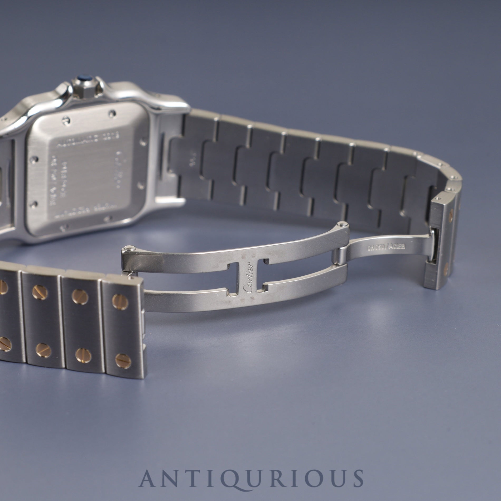 カルティエ サントス ガルベ LM W20058C4 / 2319 自動巻き SS/YG SS/YG シルバーギョーシェ文字盤 カルティエブティックにてコンプリートサービス(フルメンテナンス)済み