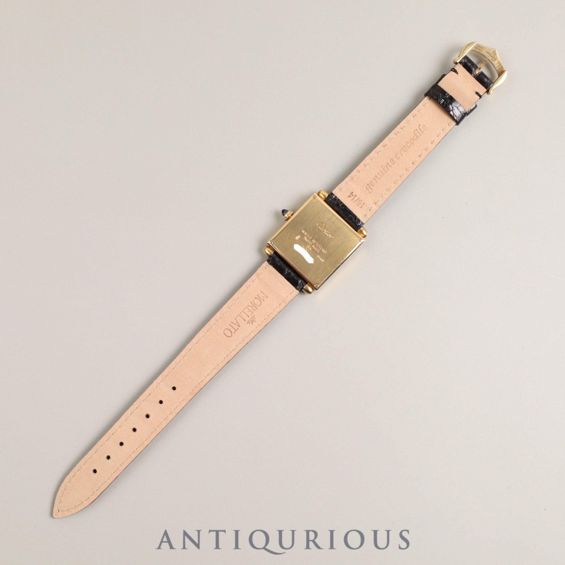 Cartier Tank Obv W1512256 1630 2 Quartz 750 Leather Genuine Buckle (750) Silver Roman Dial Overhauled