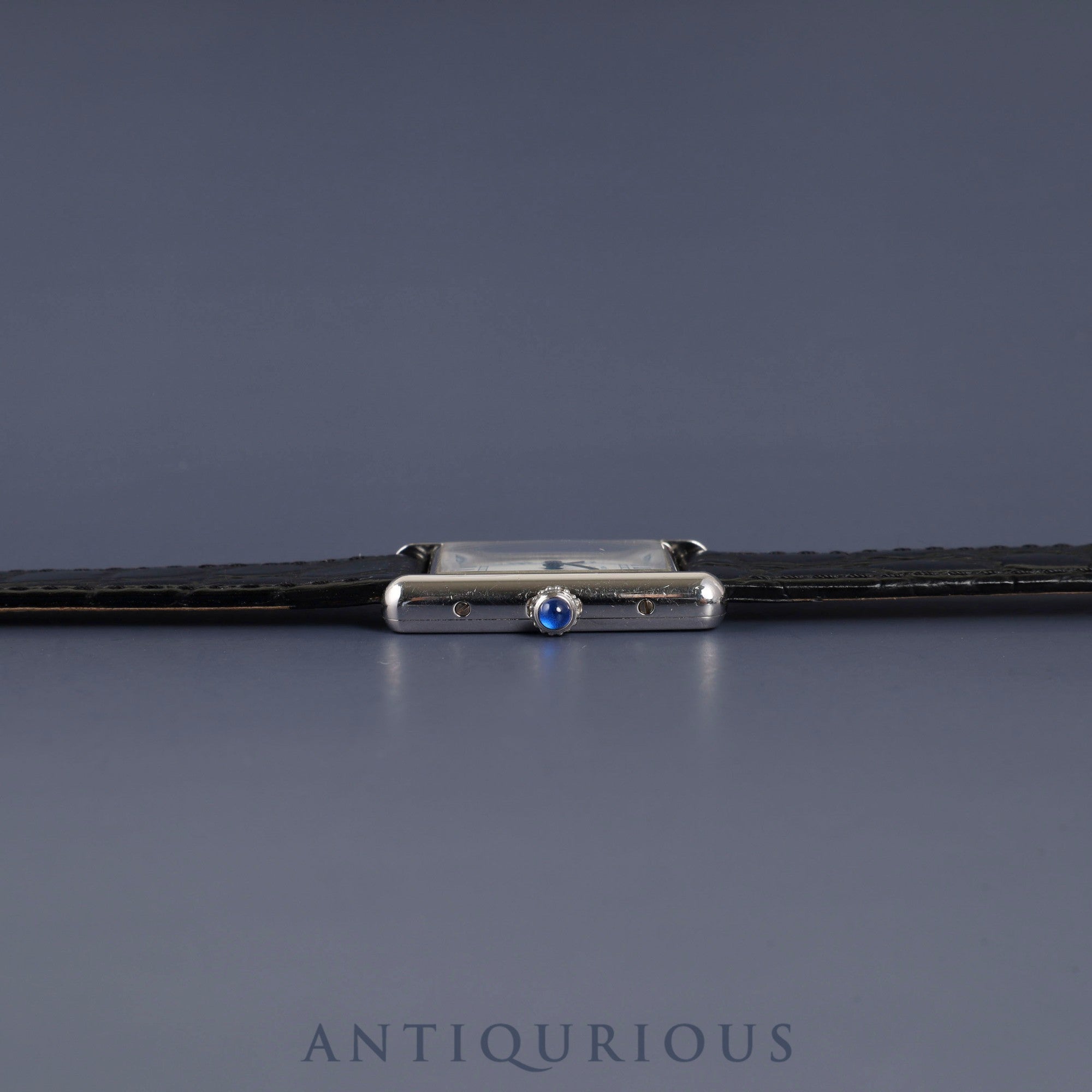 Cartier Must Tank LM 1616 Quartz Caliber 90 SV925 Leather Strap with Genuine Stainless Steel Buckle, White Roman Dial, Commemorative Engraving, Limited Edition of 100, Overhauled