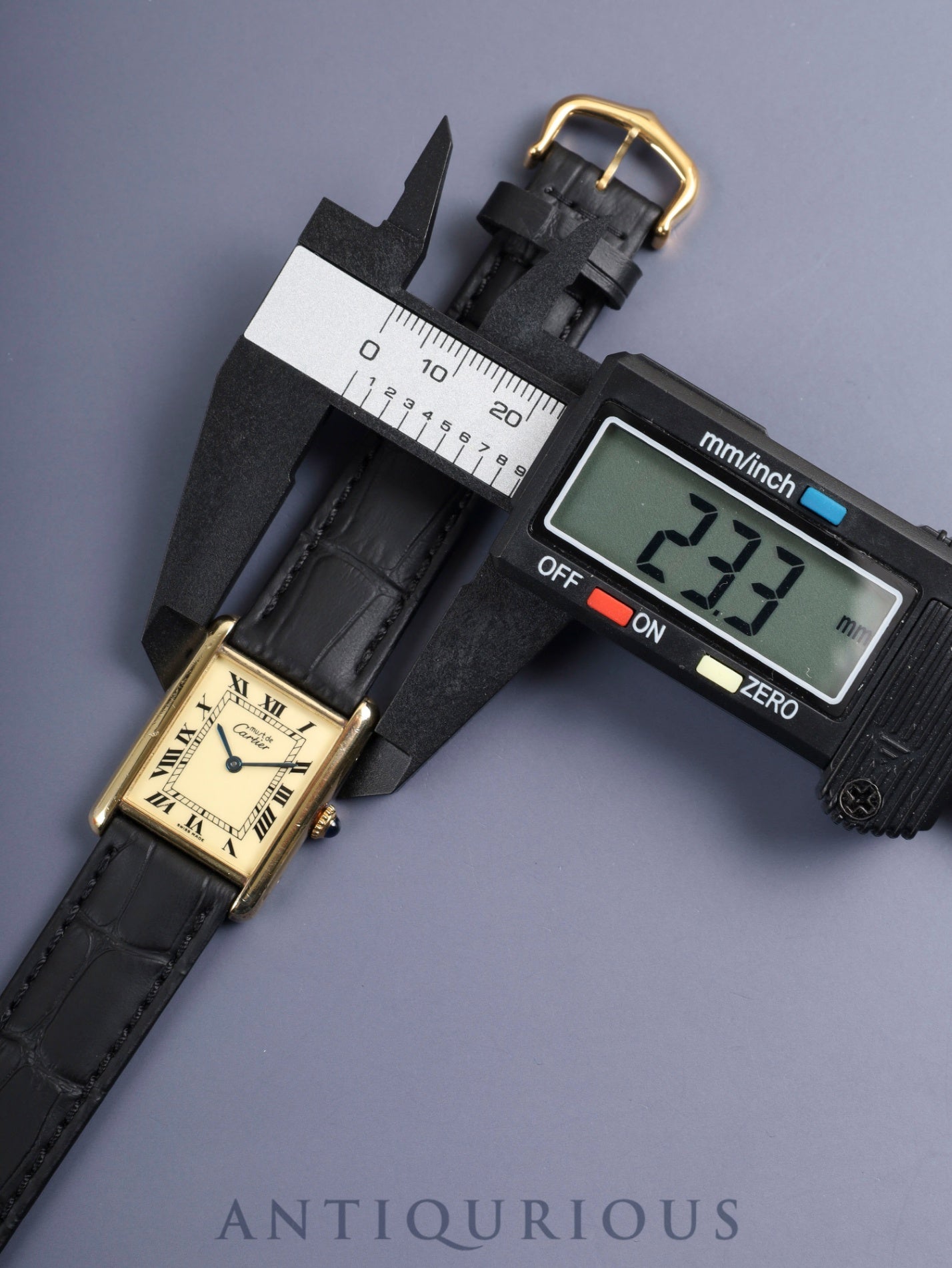 カルティエ マストタンク LM 手巻き Cal.78-1/ETA2512-1 SV925 革 純正尾錠(GP)アイボリーローマン文字盤 (SWISS MADE表記) オーバーホール済み