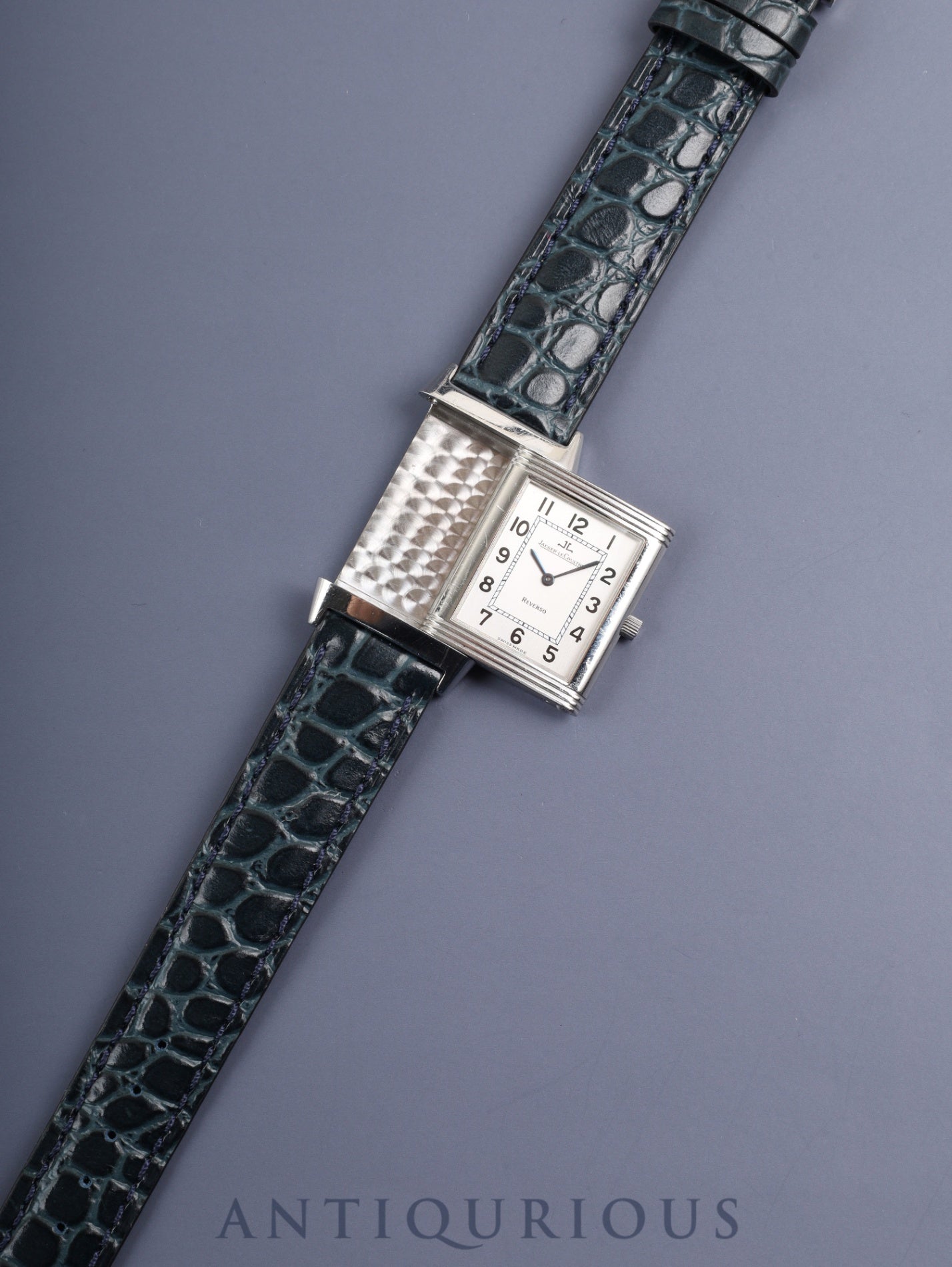 Jaeger-LeCoultre Reverso Classic 250.8.86 Manual Winding Cal.846/1 Leather Genuine Buckle (SS) Silver Arabic Dial (Case Back Engraved) Box, Case, Booklet, Warranty Card (1995) Overhauled