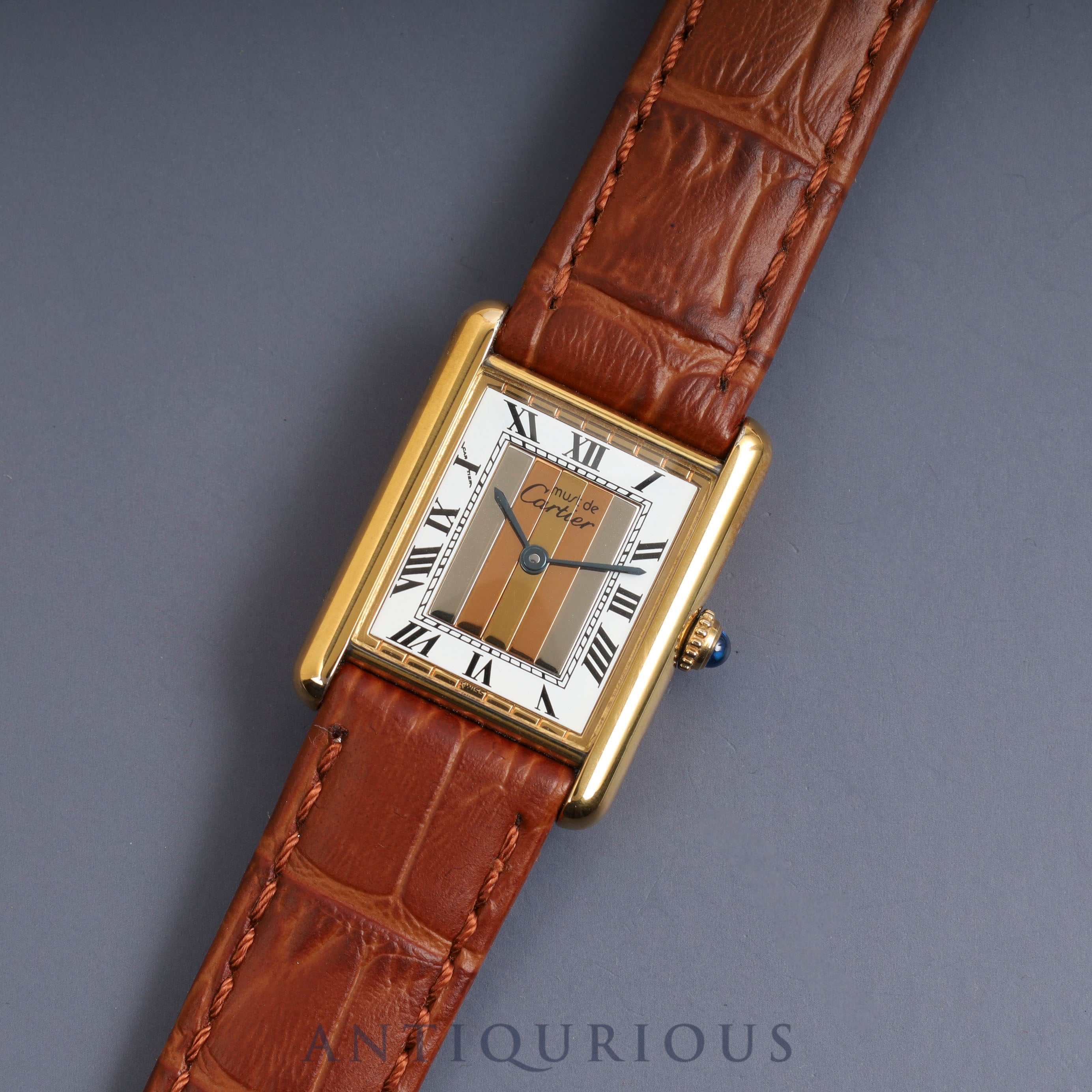 カルティエ マストタンク LM QZ トリニティ文字盤 箱 保証書付き