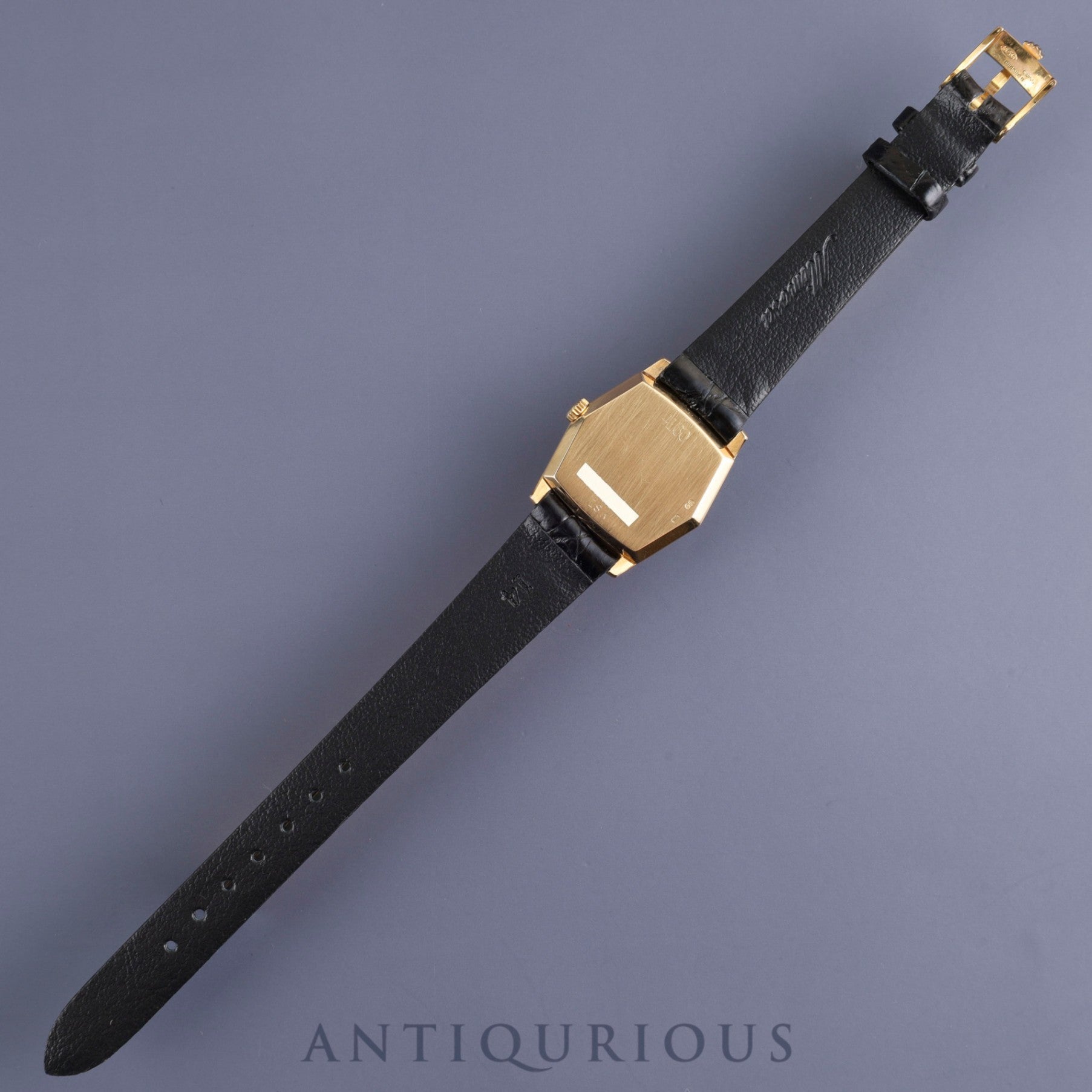 ロレックス チェリーニ 4160 手巻き Cal.1601 18K 革 純正尾錠(GP)シャンパンローマン文字盤 69番(1981年)オーバーホール済み