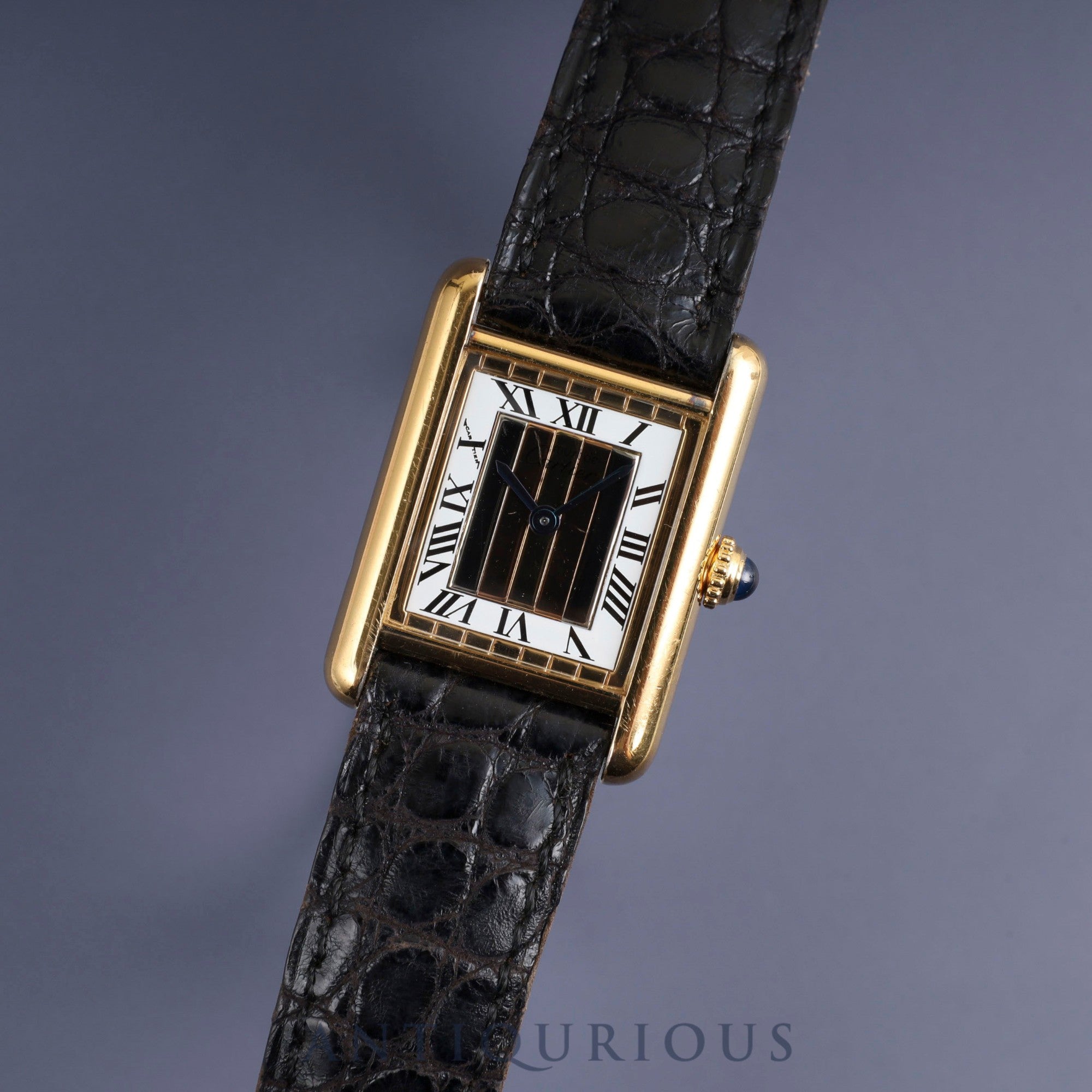 Cartier Must Tank SM 5057001 Quartz Cal.057 SV925 Genuine leather strap Genuine buckle (GP) Front Trinity dial Warranty card (no date) Overhauled