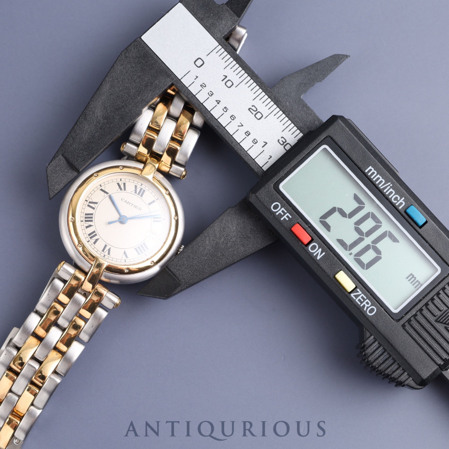 Cartier Panthere Vendome MM 8396 Quartz Cal.83 SS / YG Ivory Roman Dial Box Overhauled