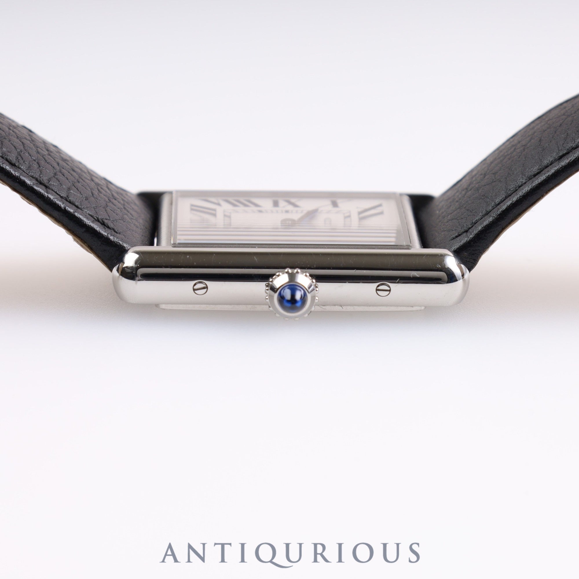 カルティエ タンクマスト LM QZ WSTA0041 / 4323 SS 革 純正尾錠(SS)シルバー文字盤 箱 保証書(2021年)