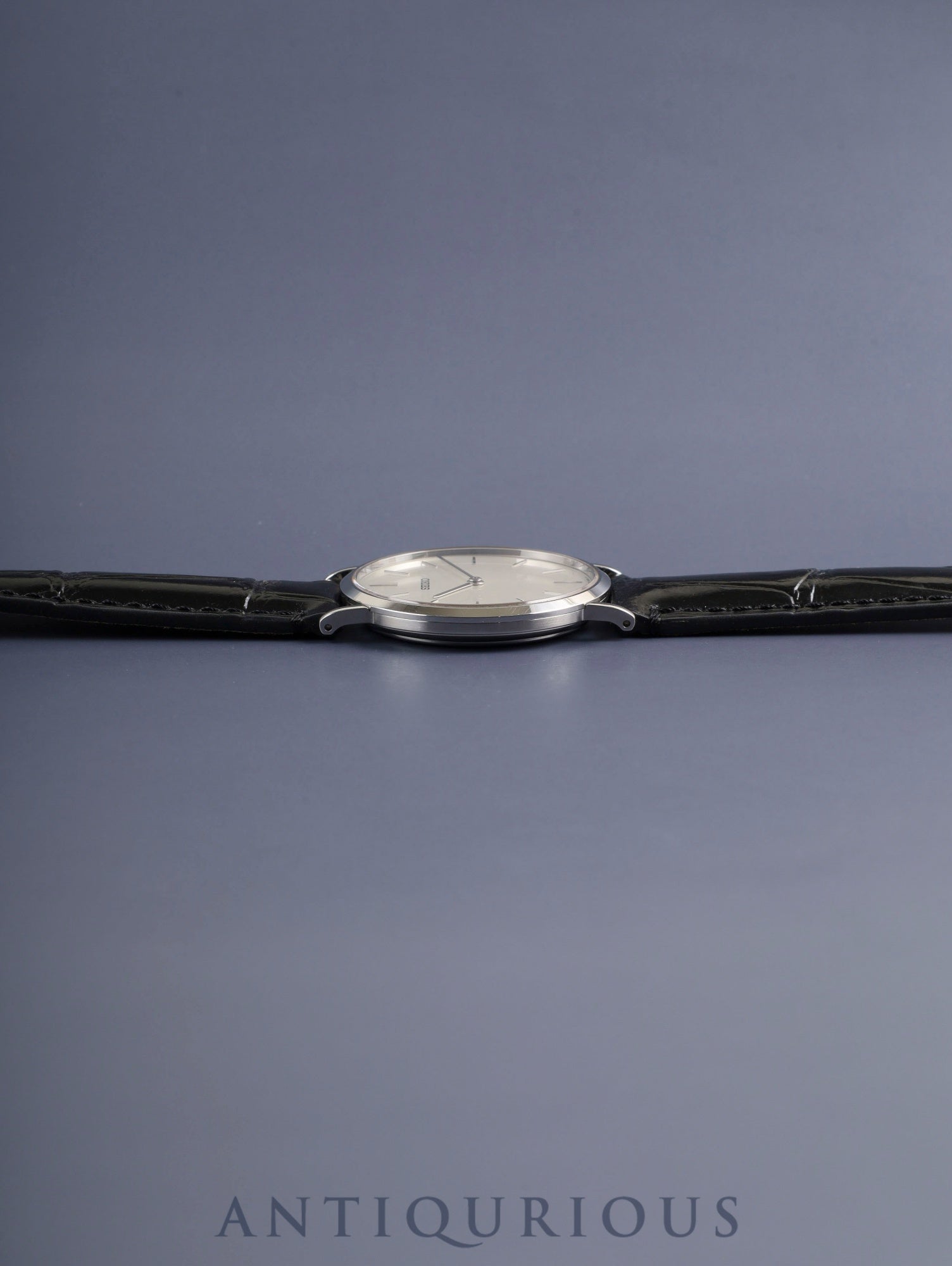 Seiko Mechanical 6810-8000/SCVL001 Hand-wound Cal.6810A SS Leather Original Pin Buckle (SS) Silver Dial 33mm Overhauled