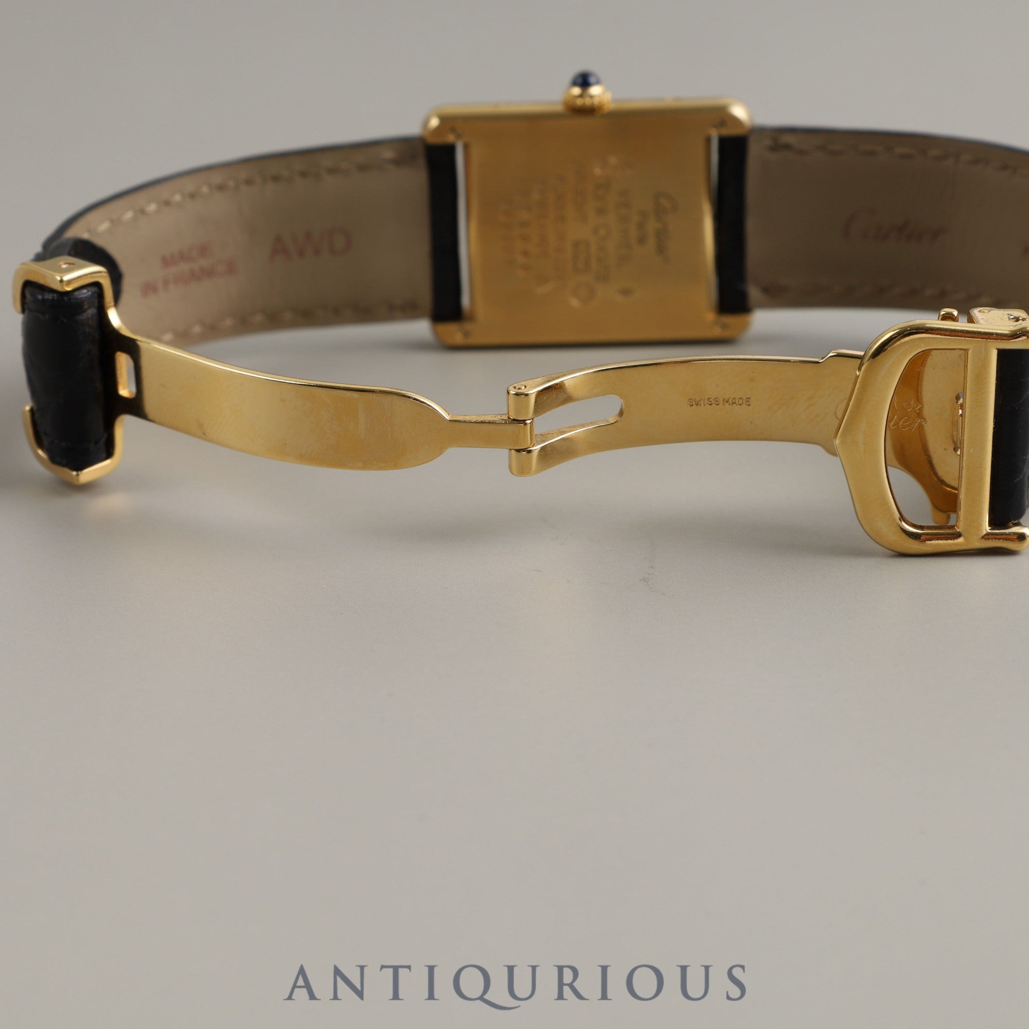 Cartier Must Tank LM QZ W1006254 / 590005 SV925 Genuine belt Genuine buckle (GP) Trinity dial Overhaul