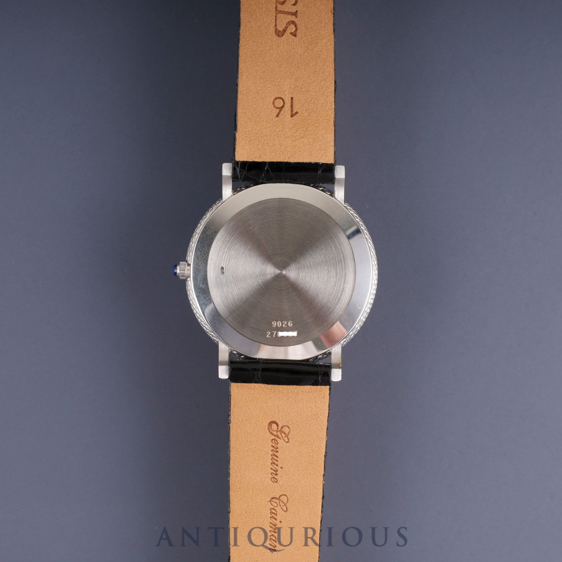 Piaget Round 9026 Manual Winding Cal.9P1 750 Leather Strap with Genuine Buckle (750) White Roman Dial 30mm Box Case Dust Bag Overhauled