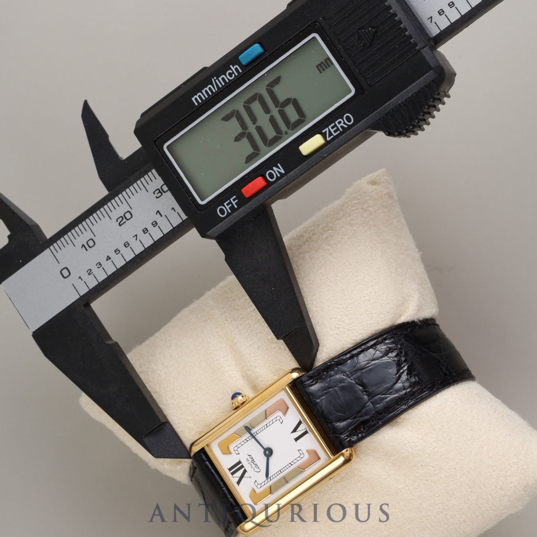 Cartier Must Tank LM QZ W1006254 / 590005 SV925 Genuine belt Genuine buckle (GP) Trinity dial Overhaul