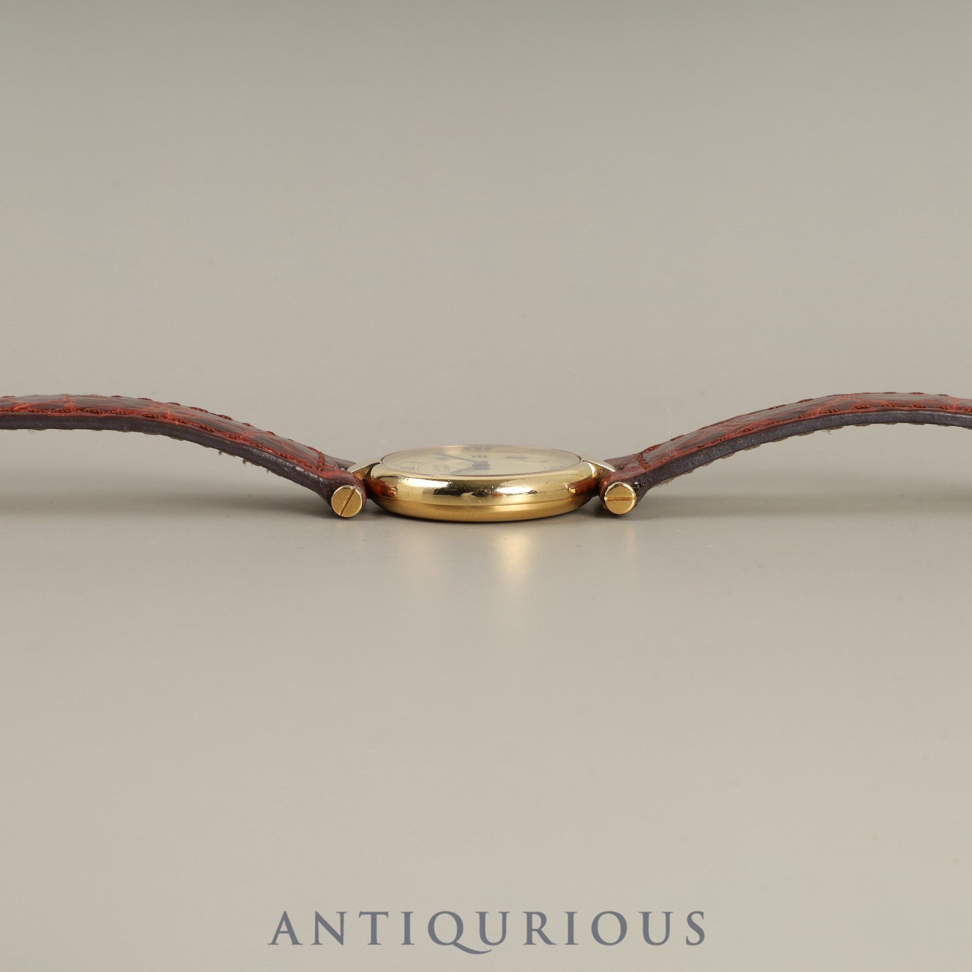 カルティエ マスト ヴァンドーム VLC SM 590004 クォーツ Cal.690 SV925 純正革ベルト 純正尾錠(GP) アイボリーローマン文字盤 オーバーホール済み